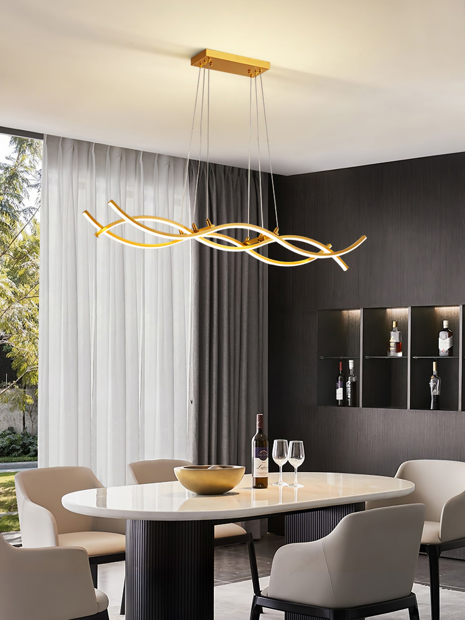 Wave Island Chandelier - Lumpaz