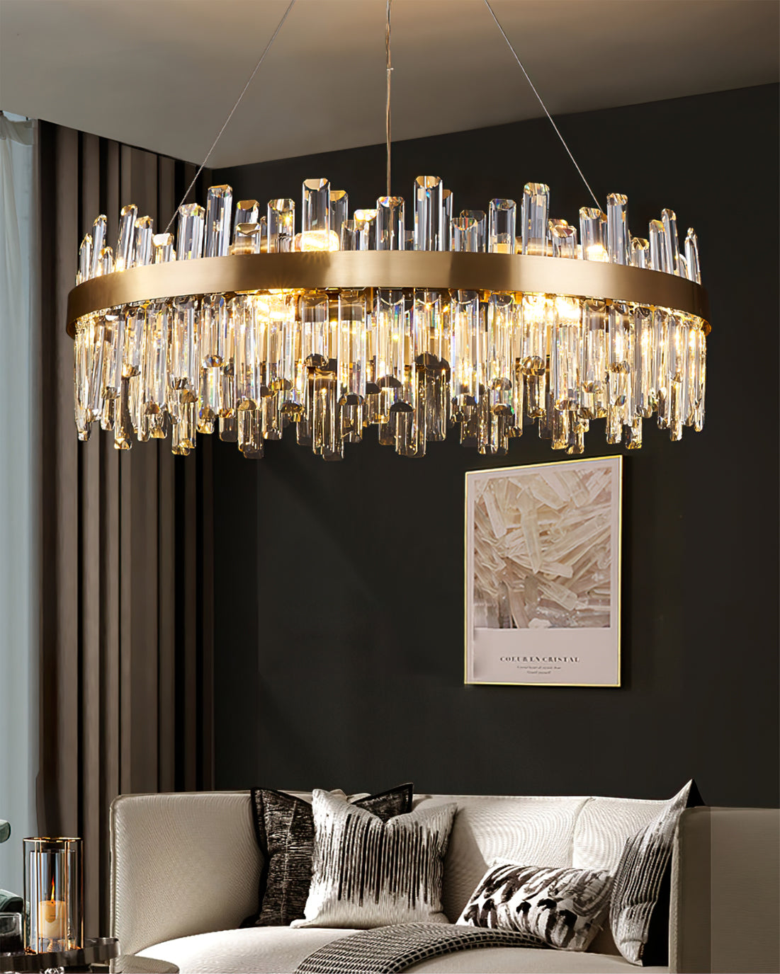 Crystal Statement Chandelier - Lumpaz