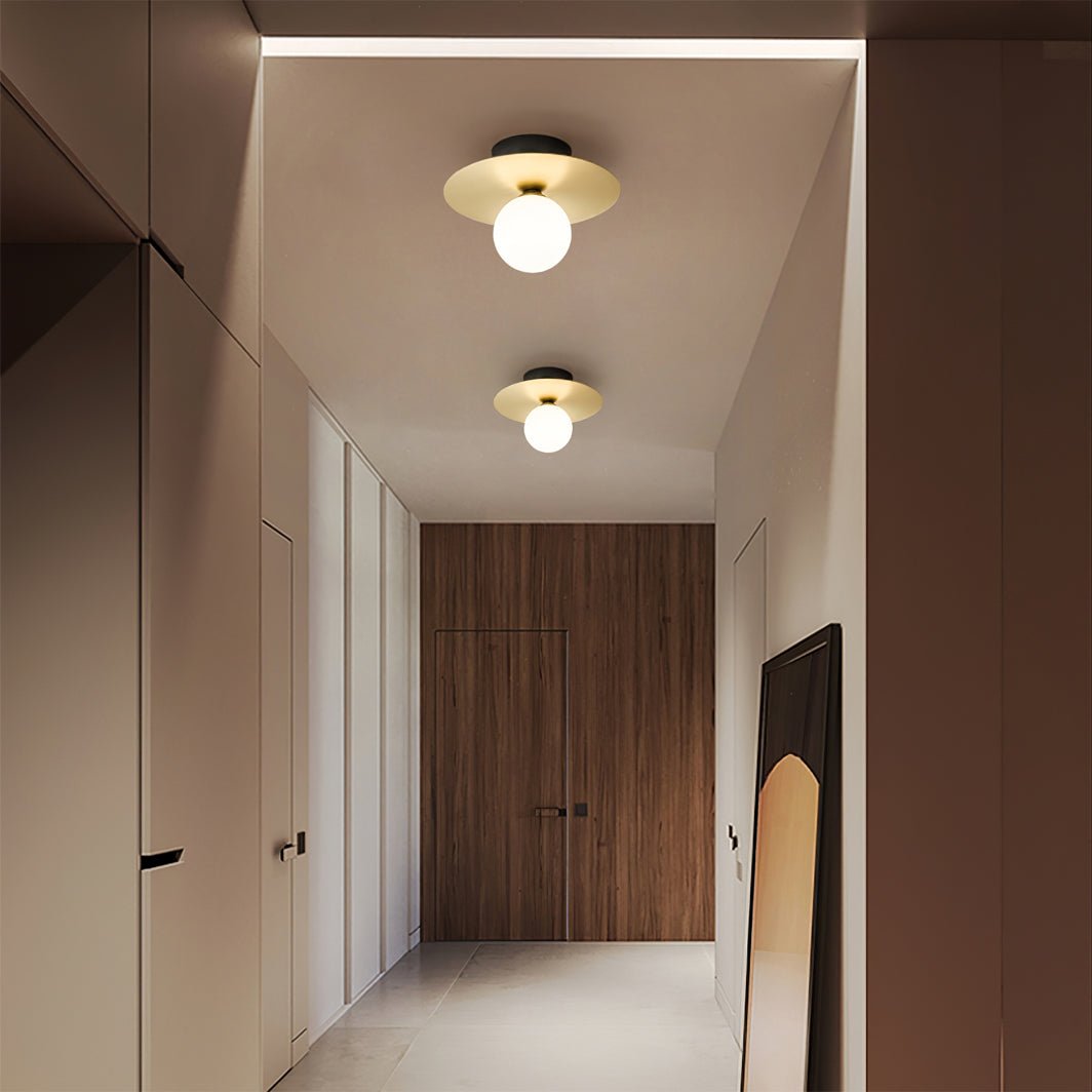 Disc And Sphere Wall Lamp - Lumpaz