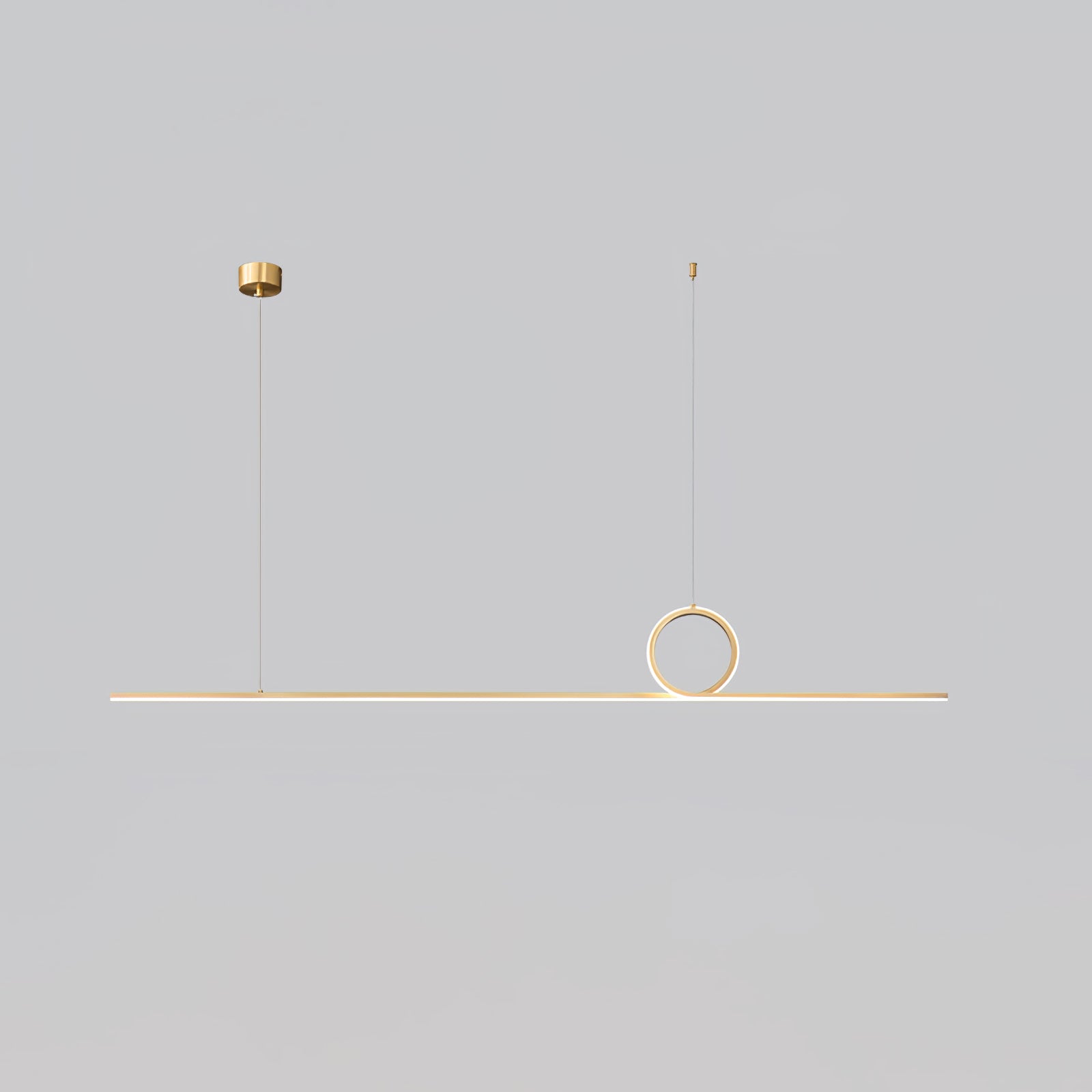 Centre Loop Linear Pendant Lamp - Lumpaz