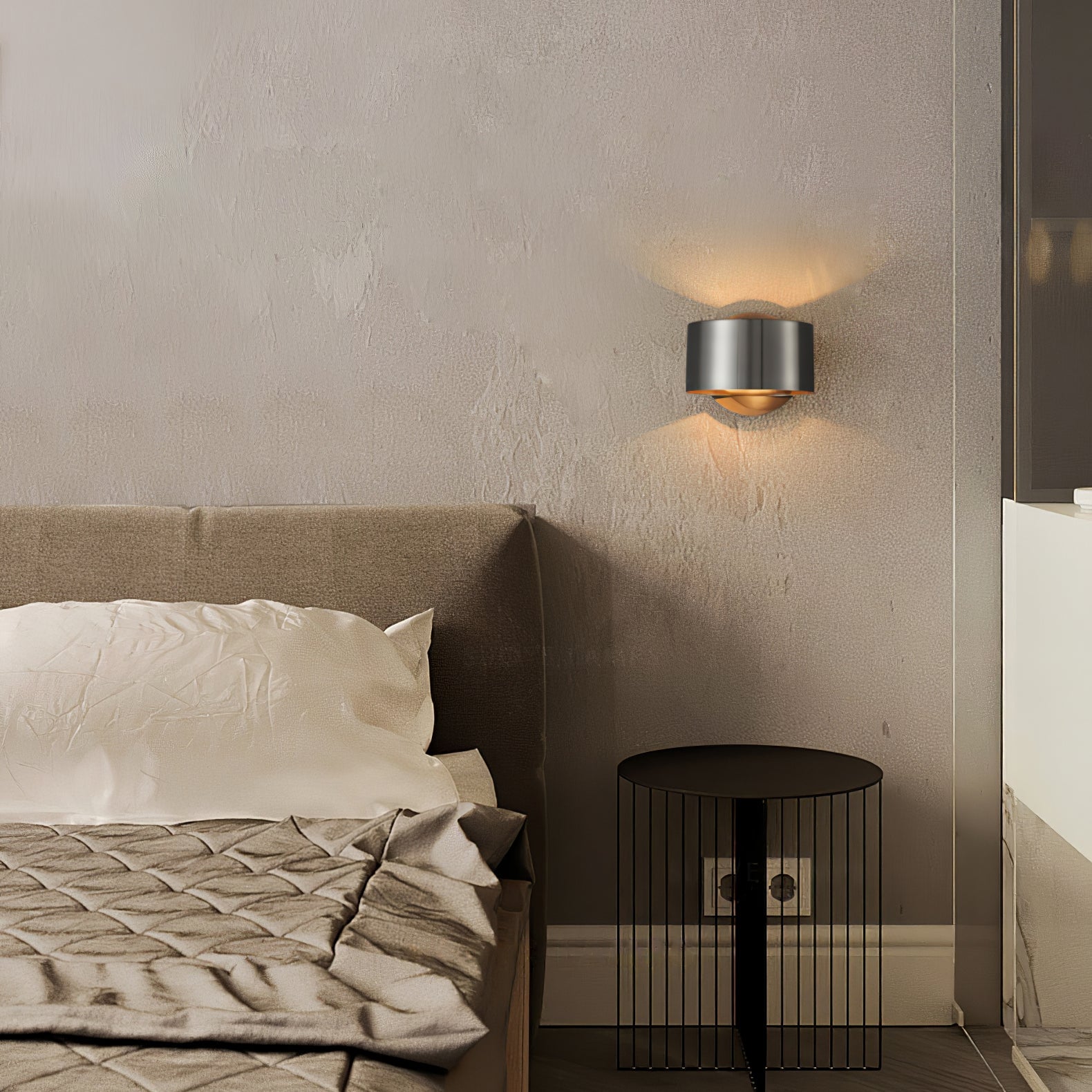 Brass Drum Wall Lamp - Lumpaz