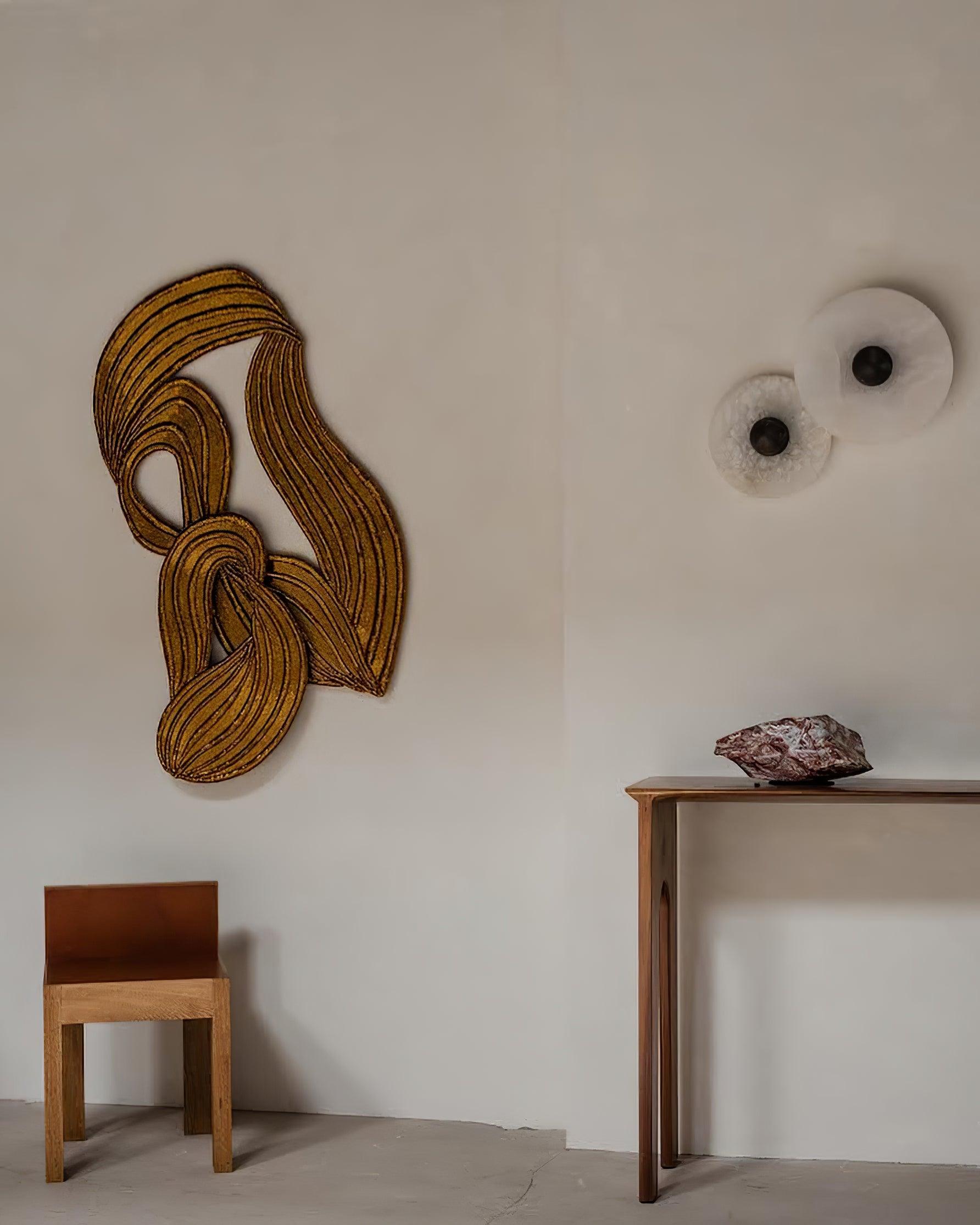 Round Alabaster Combination Wall Lamp - Lumpaz