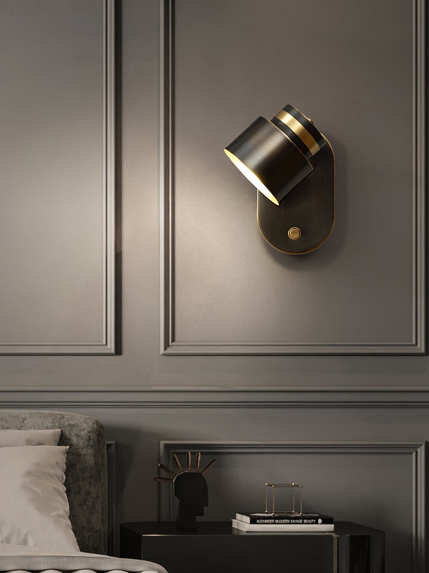 Brass Cylinder Wall Lamp - Lumpaz