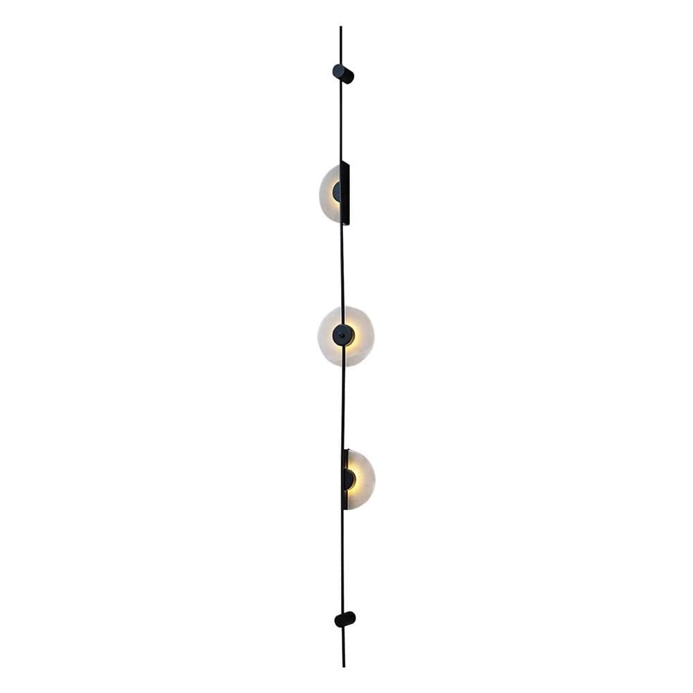 Black Slender Alabaster Wall Lamp - Lumpaz