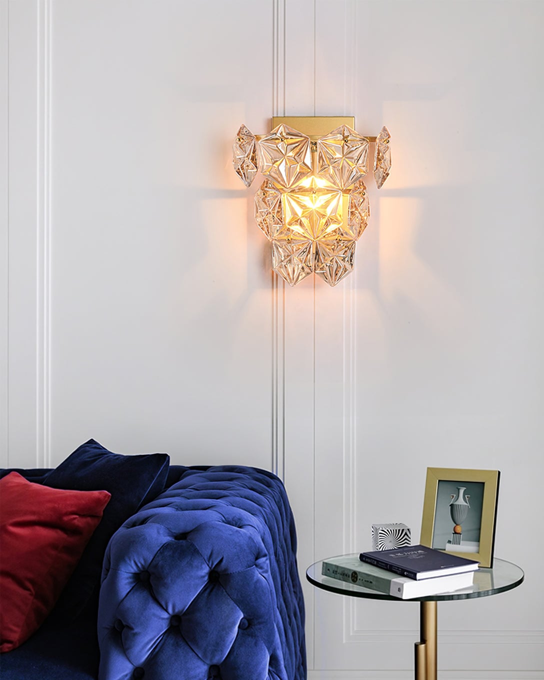 Snowflake Glass Wall Lamp - Lumpaz