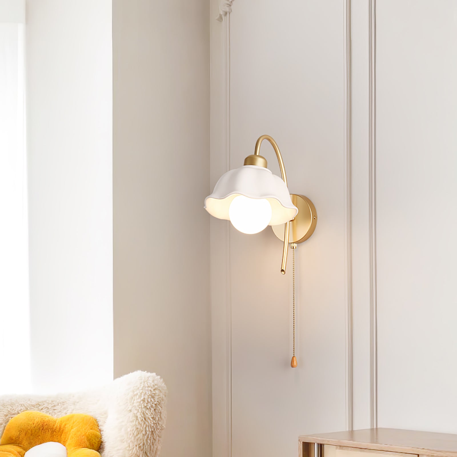 Flower Ceramic Wall Lamp - Lumpaz