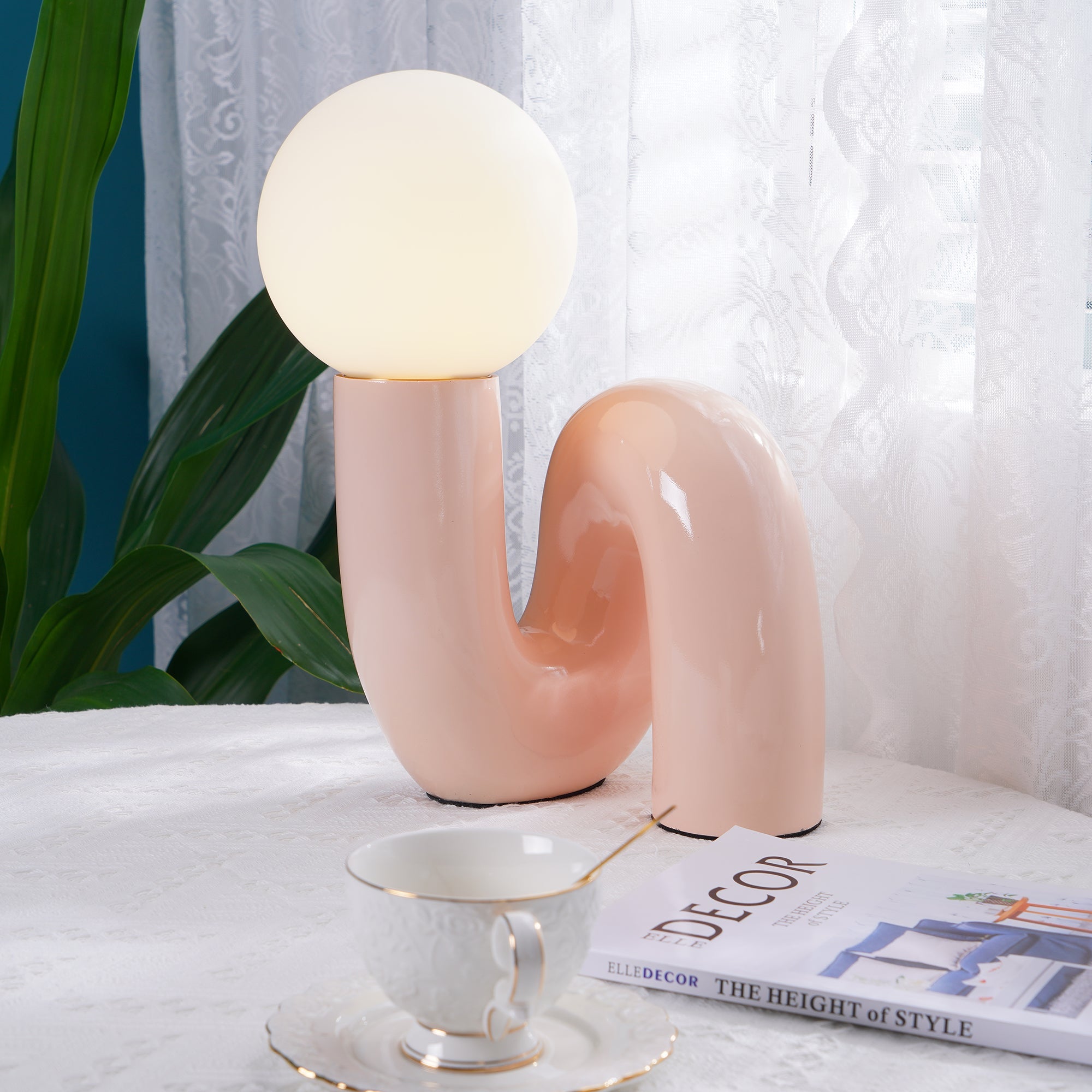 Spiral Glass Table Lamp - Lumpaz