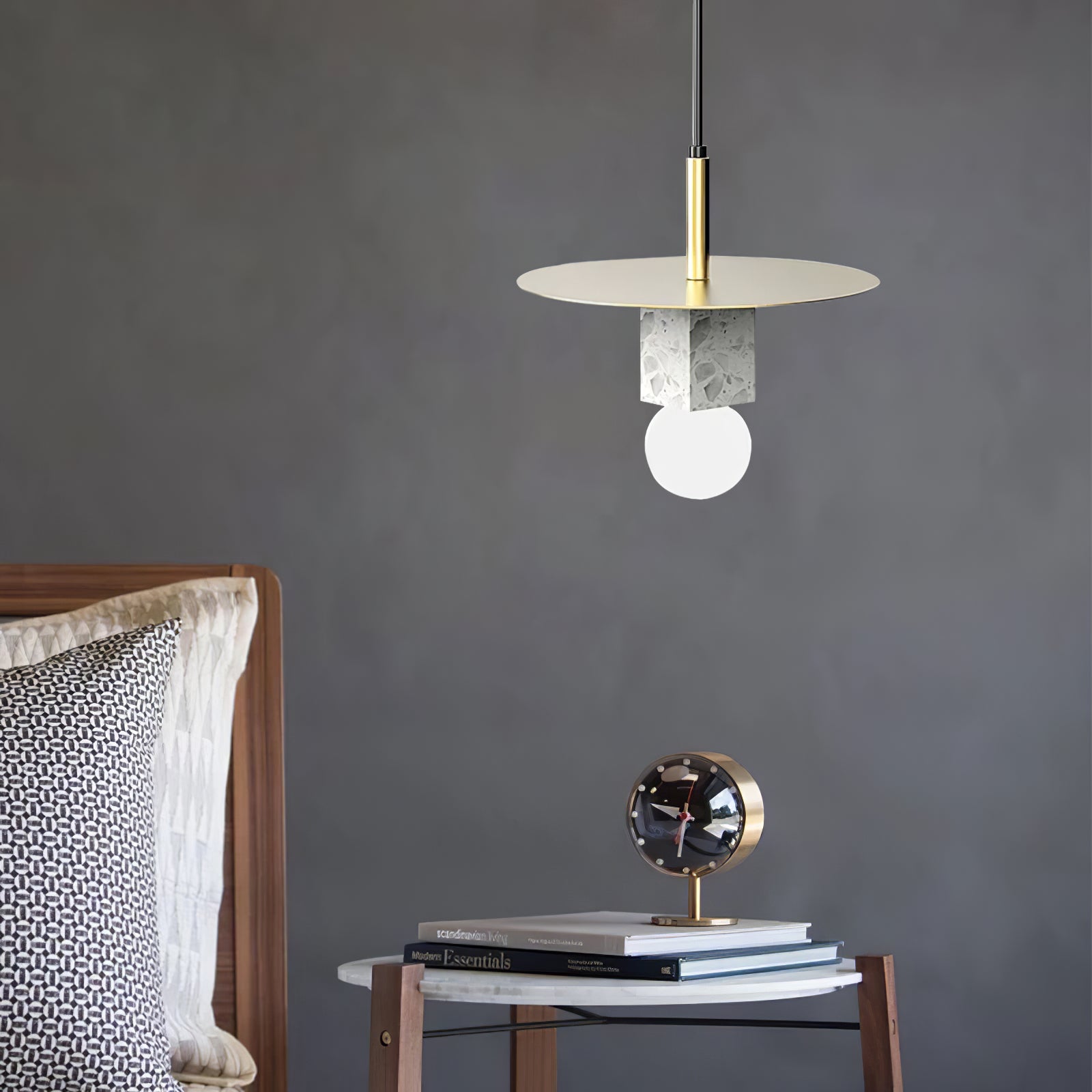 Stone Square Pendant Lamp - Lumpaz