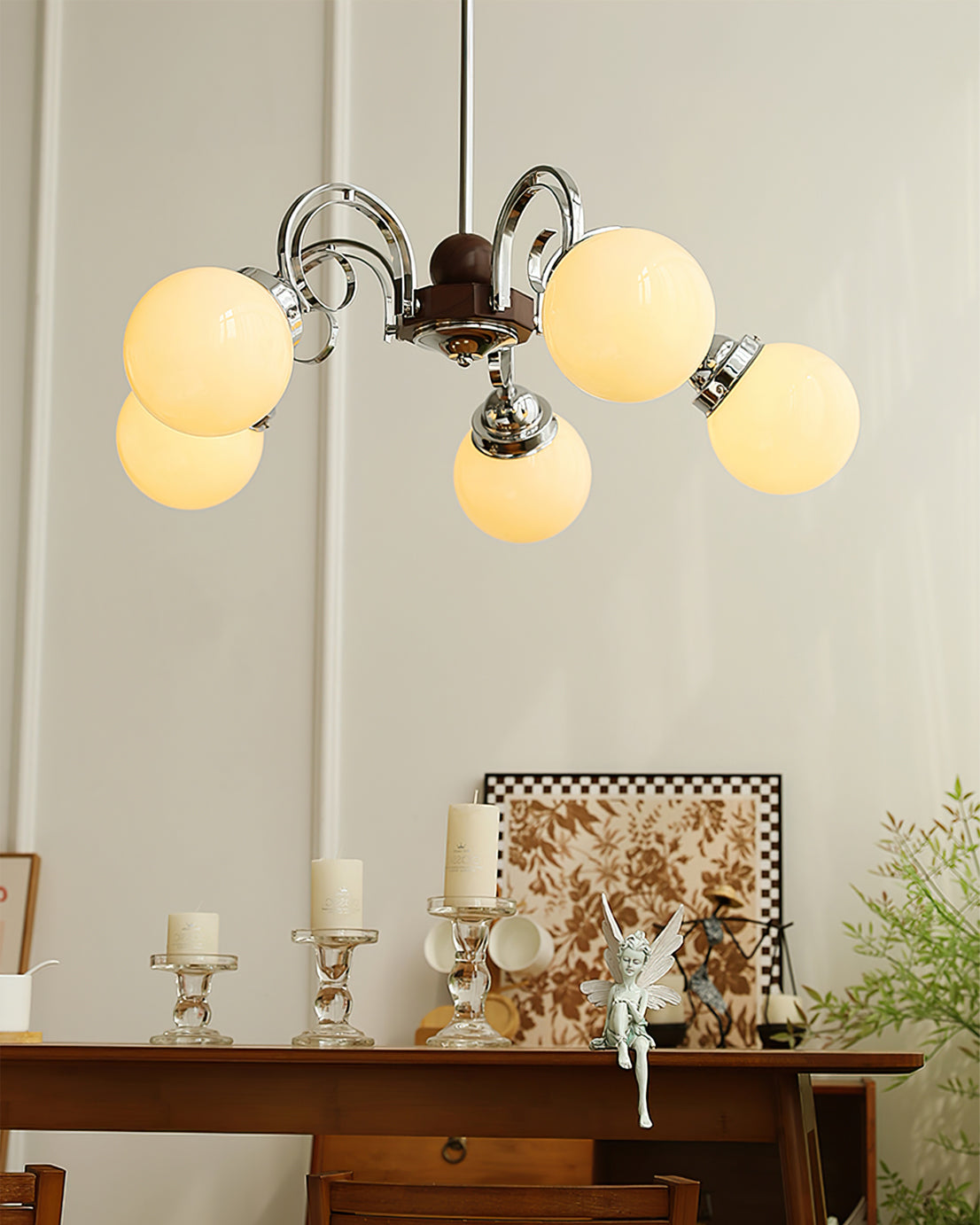 Kotter Cream Chandelier - Lumpaz
