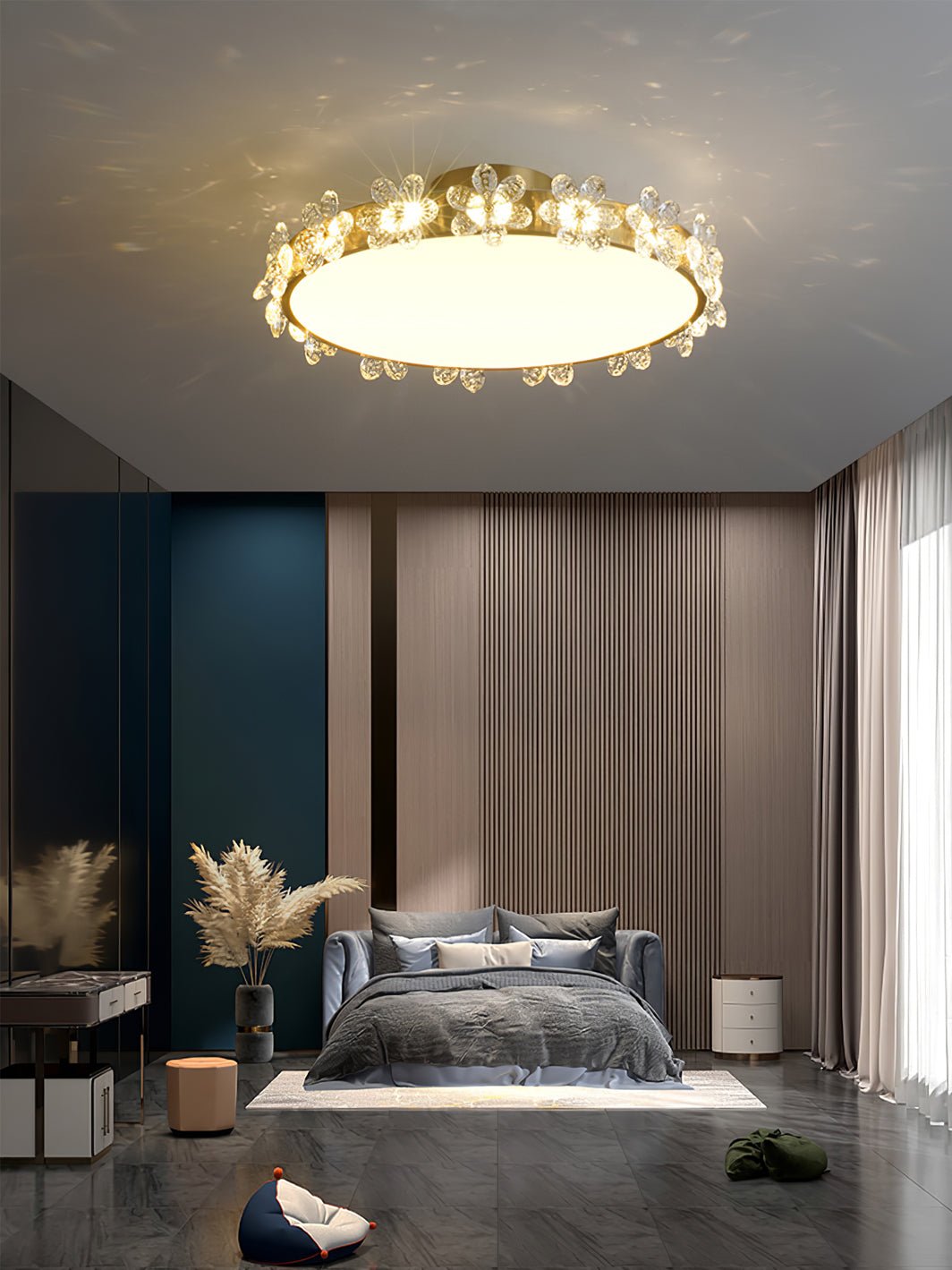 Petal Crystal Ceiling Lamp - Lumpaz