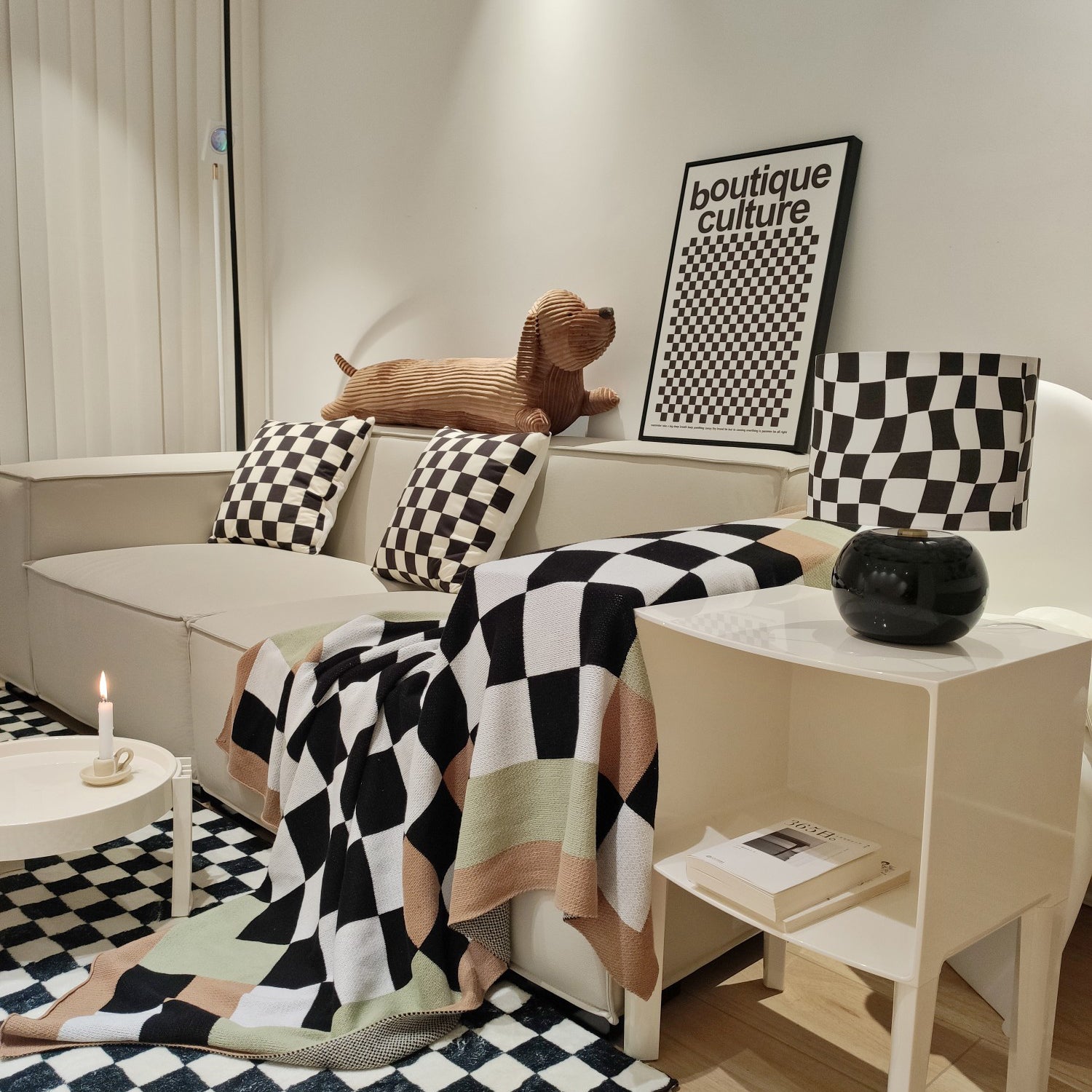 Checkerboard Table Lamp - Lumpaz