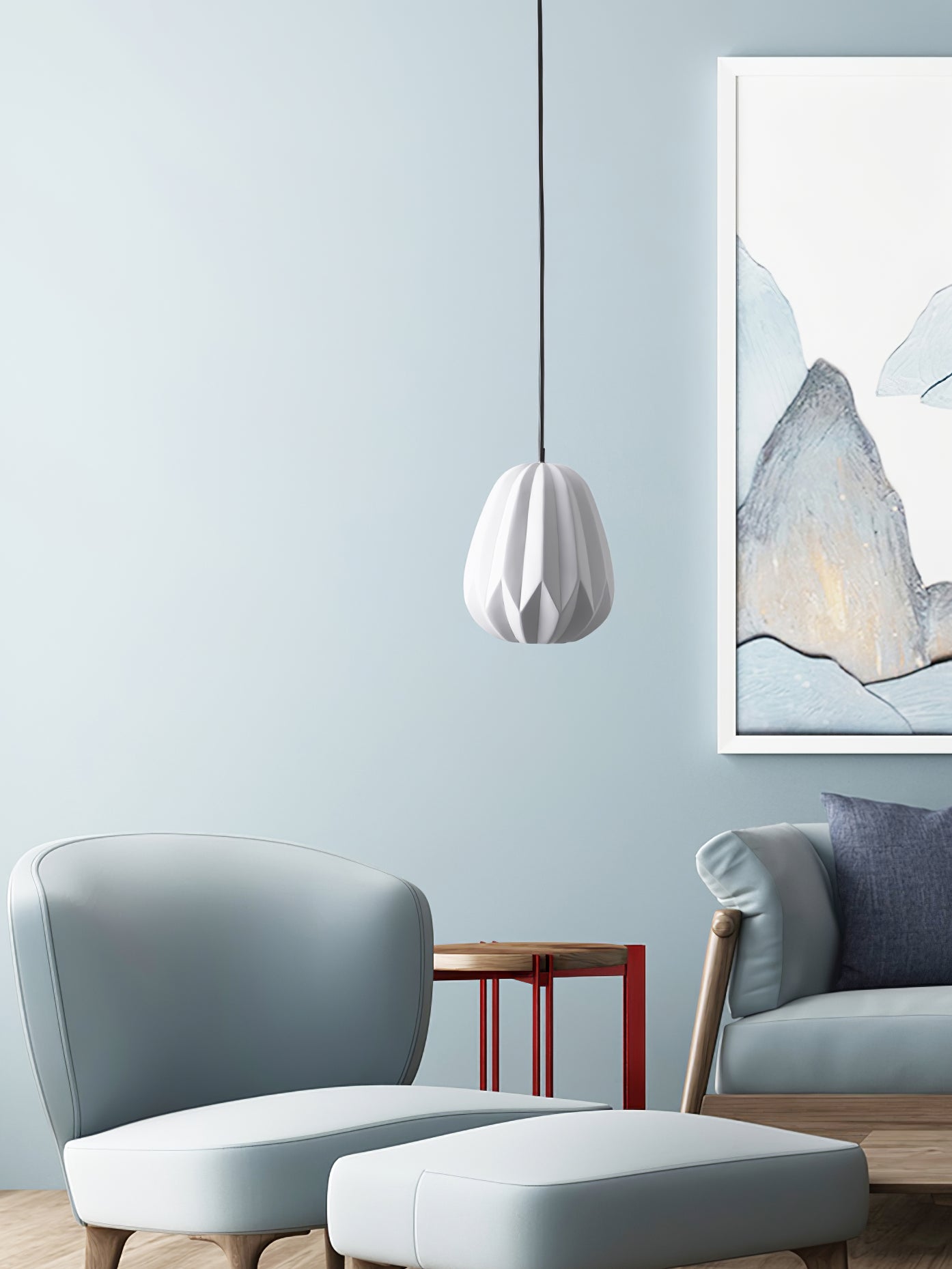 Papaya Resin Pendant Lamp - Lumpaz