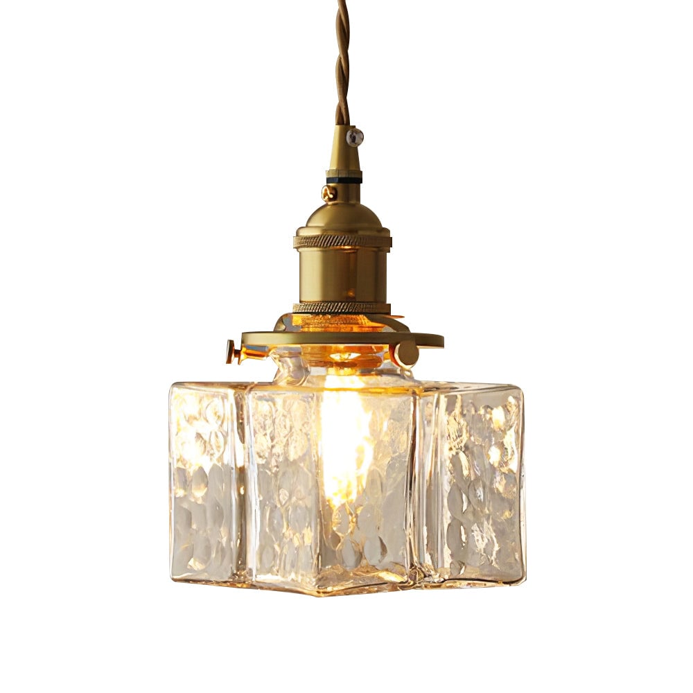 Jewel Glass Brass Pendant Light - Lumpaz