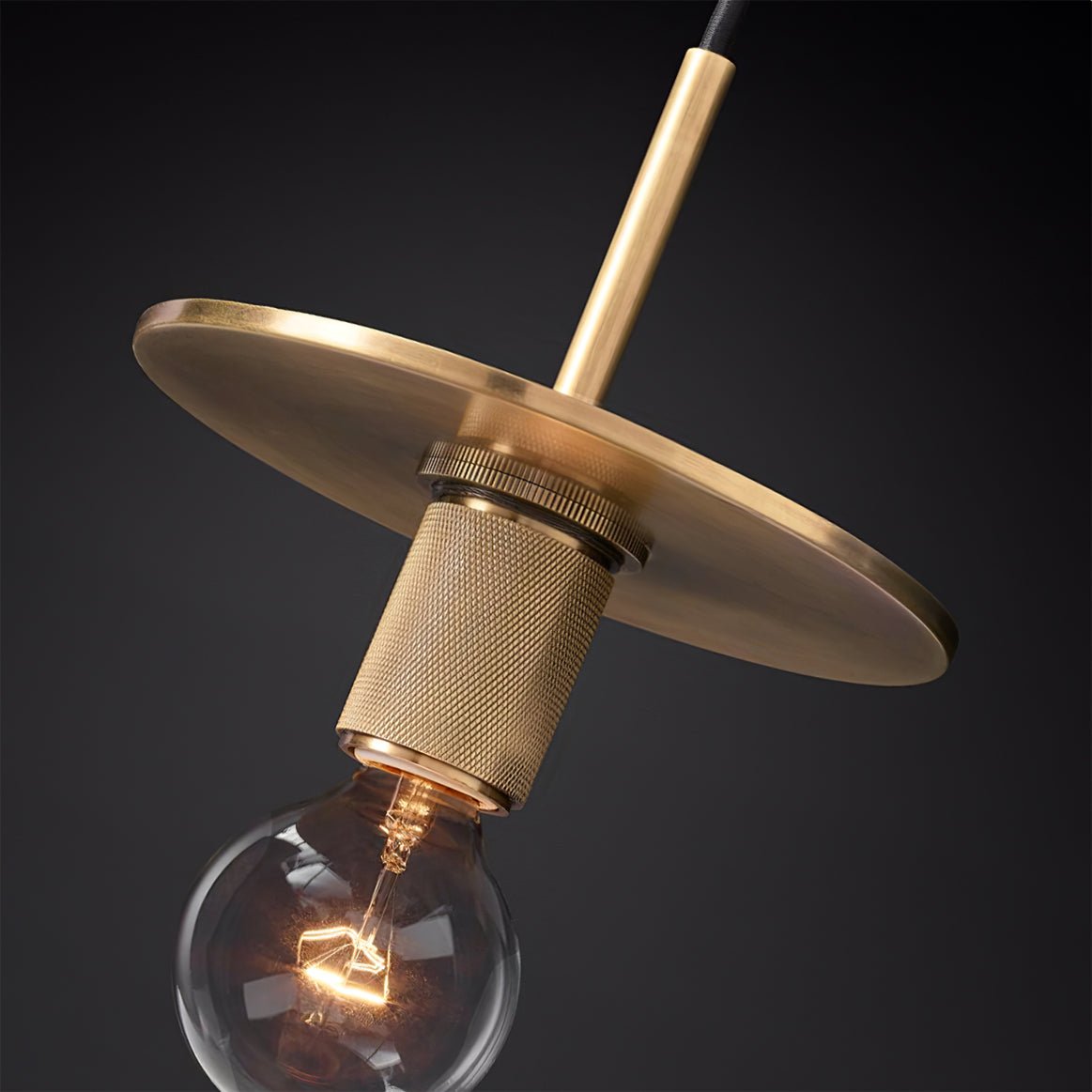 Armed Brass Pendant Lamp - Lumpaz