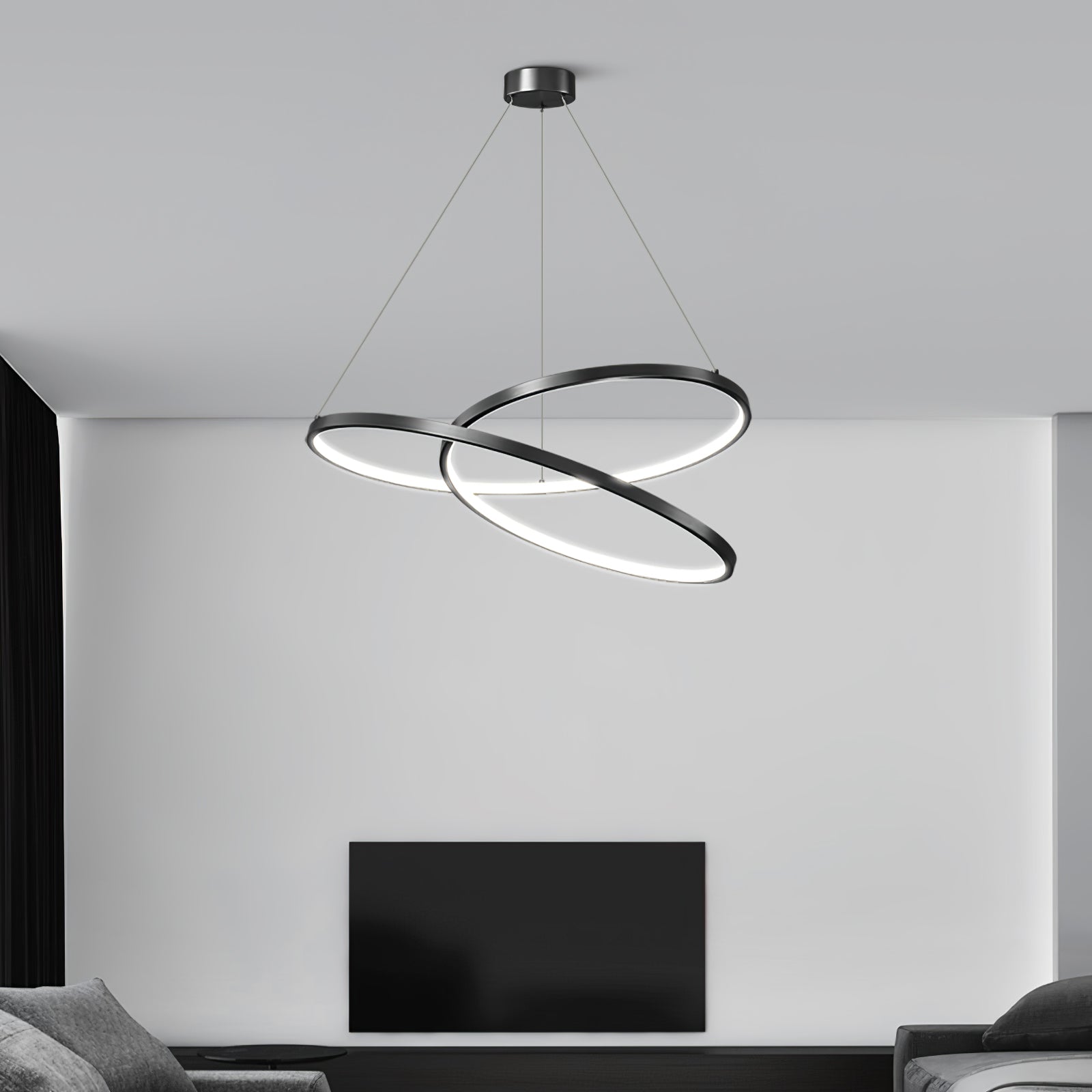 Geometric Curve Chandelier - Lumpaz