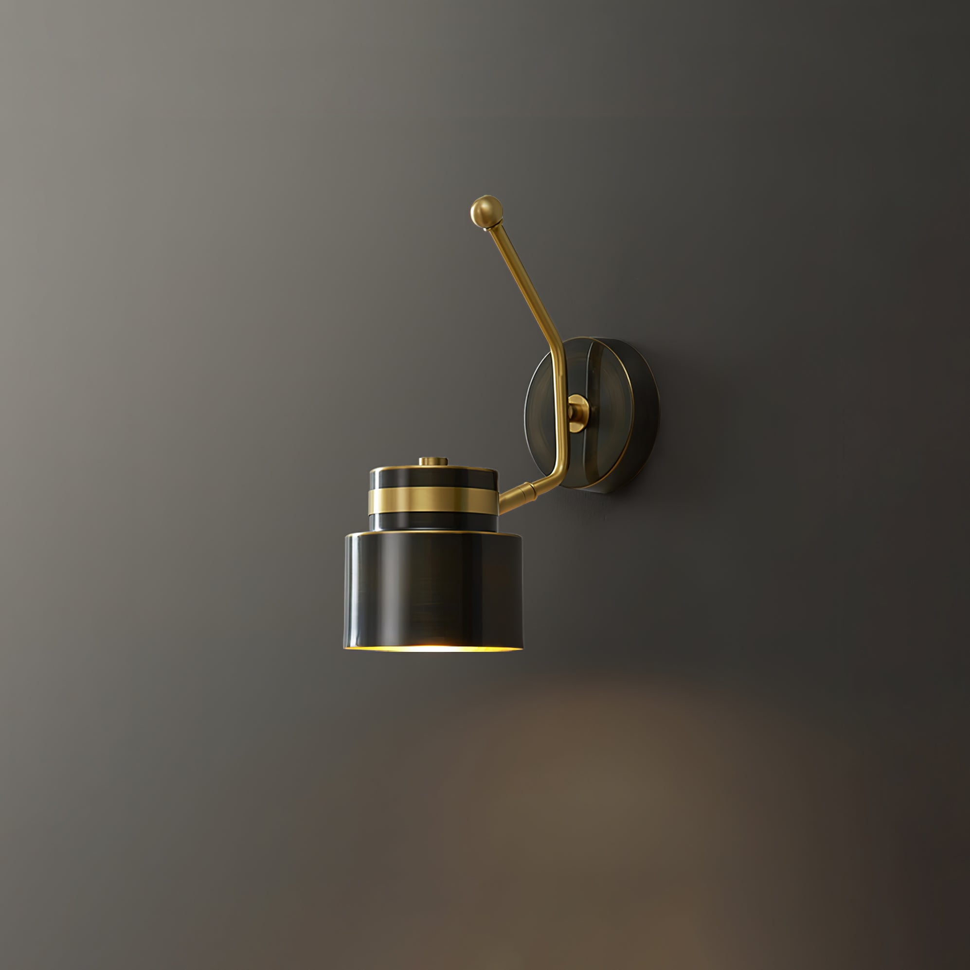 Brass Cylinder Wall Lamp - Lumpaz