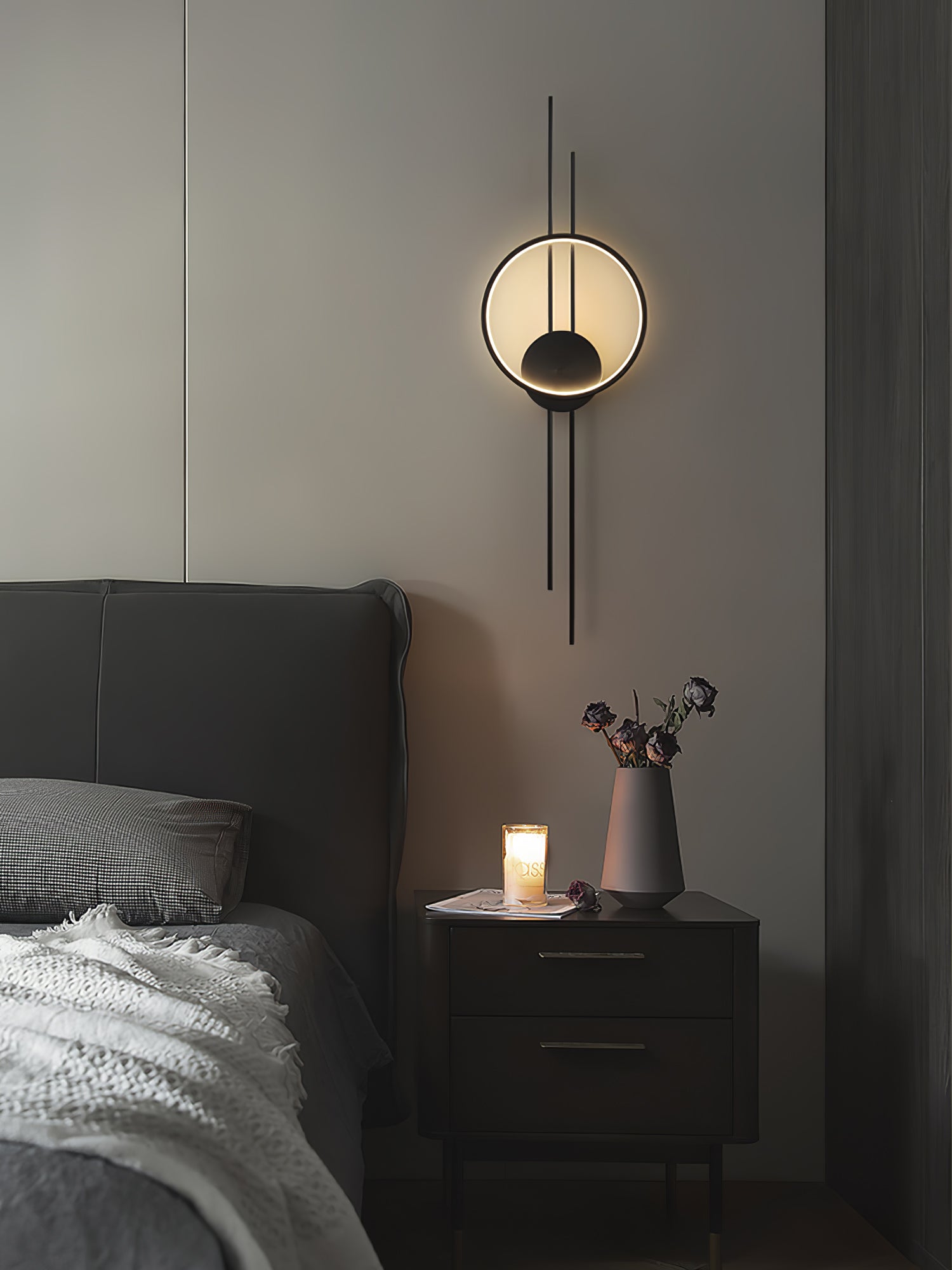 Circle And Line Wall Lamp - Lumpaz