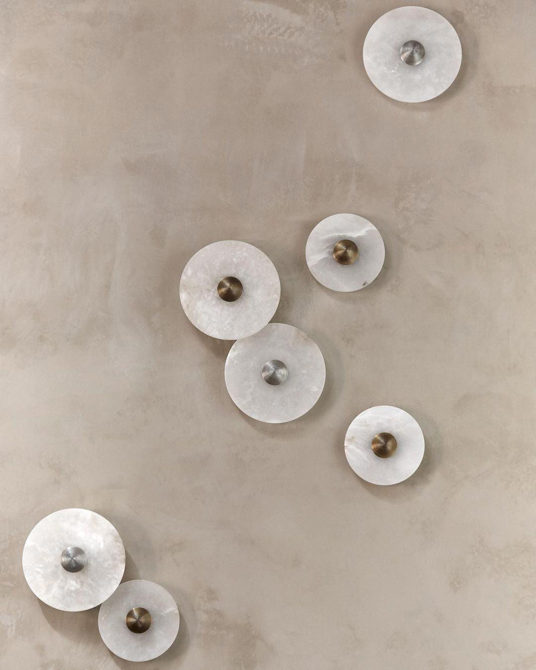 Round Alabaster Wall Lamp - Lumpaz
