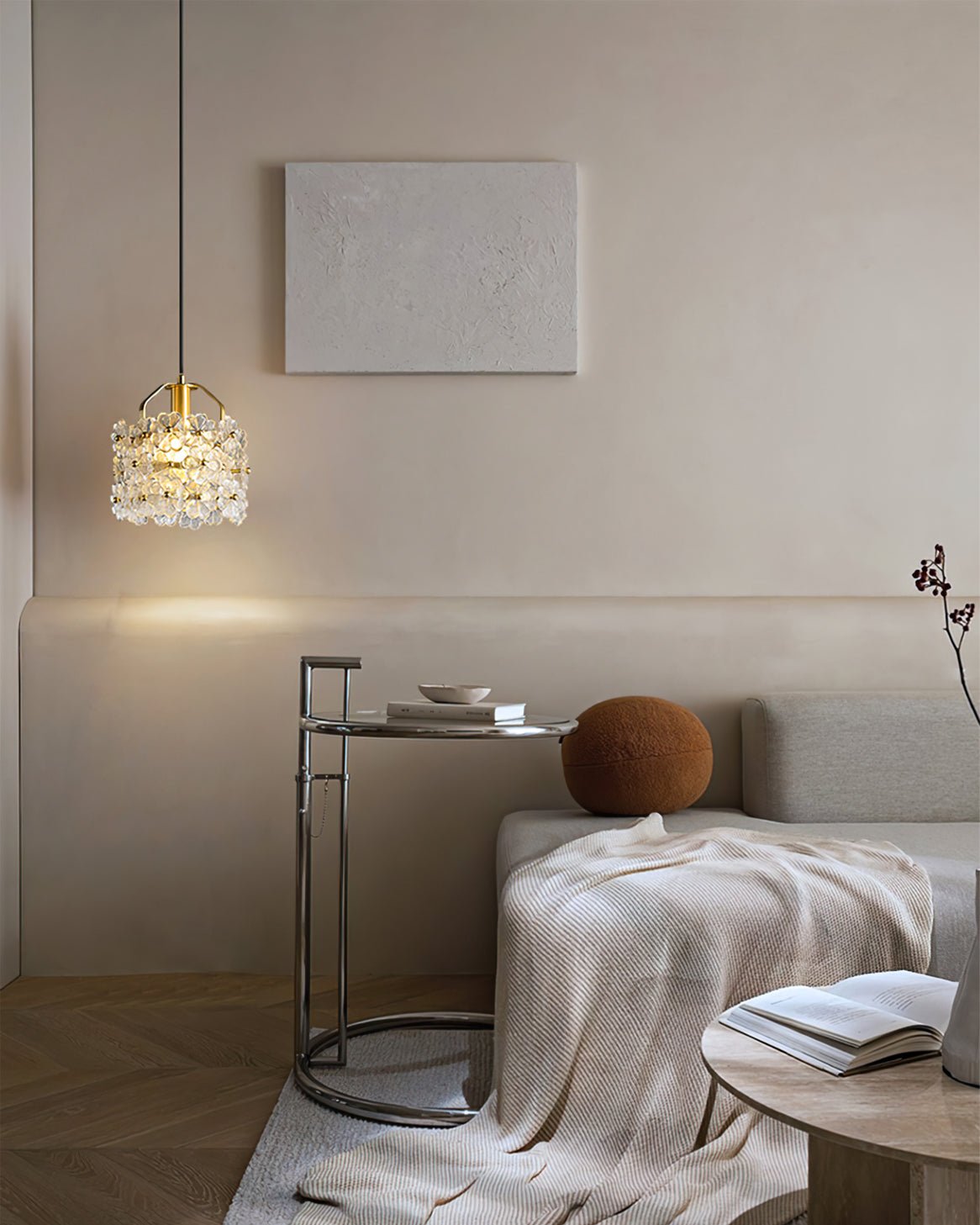 Petit Floral Glass Pendant Lamp - Lumpaz