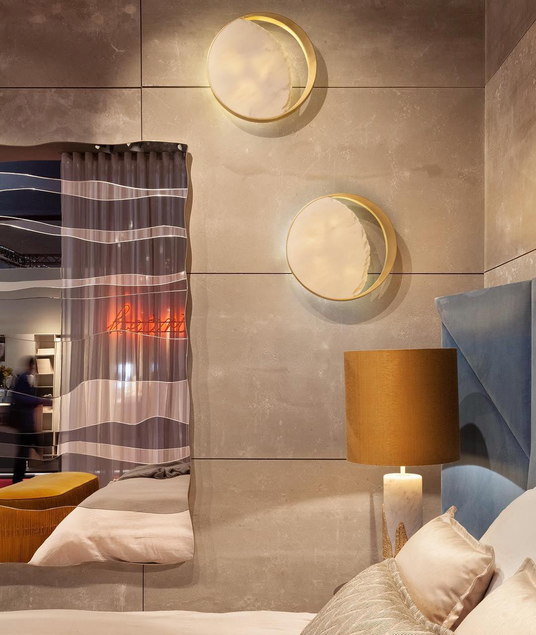 Eclipse Marble Wall Lamp - Lumpaz