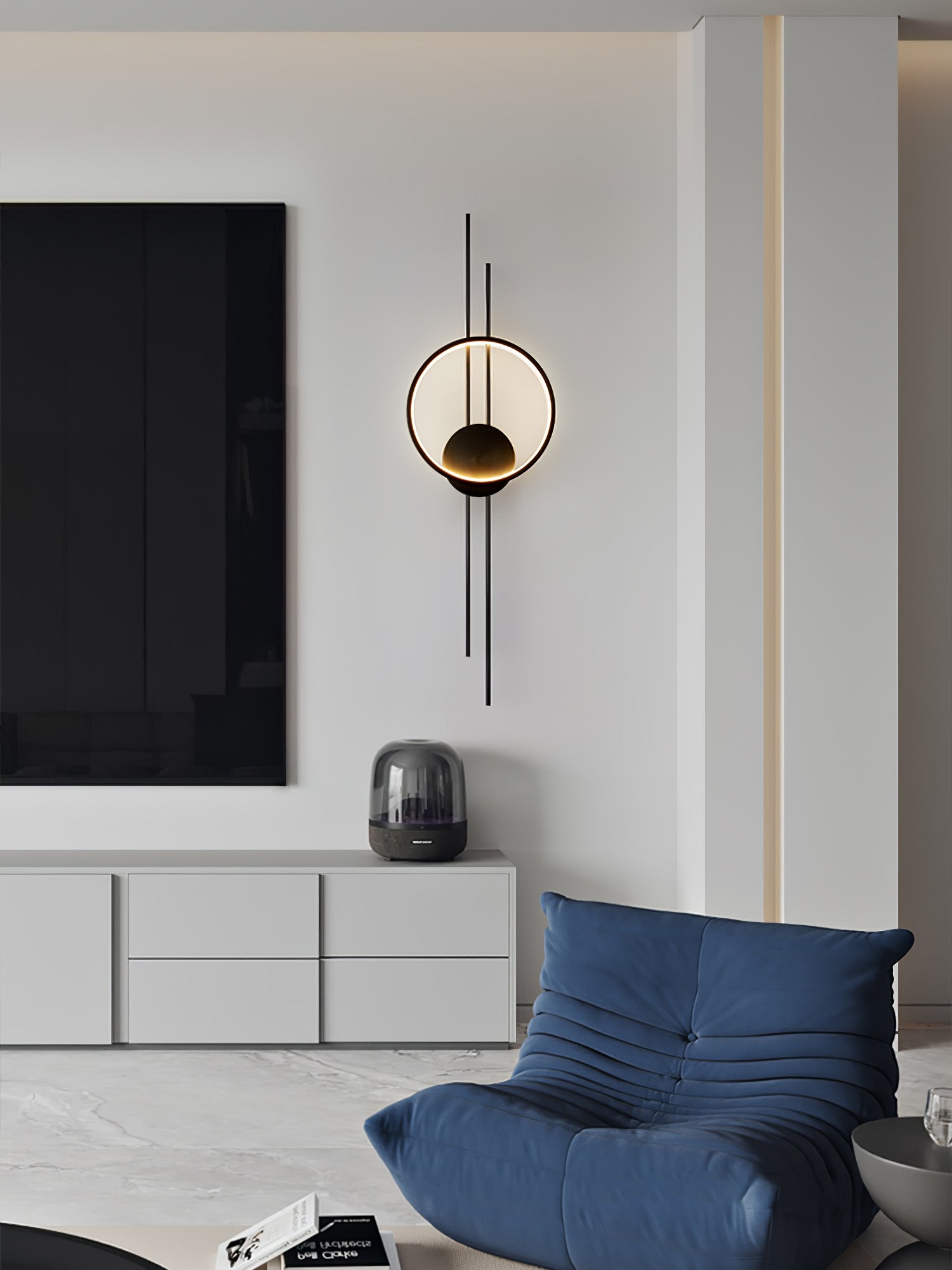 Circle And Line Wall Lamp - Lumpaz