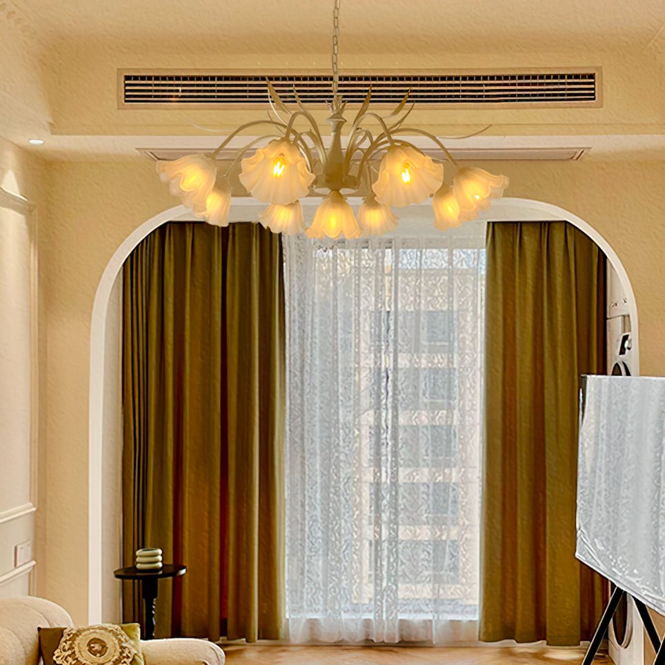 Murano Cream Chandelier - Lumpaz