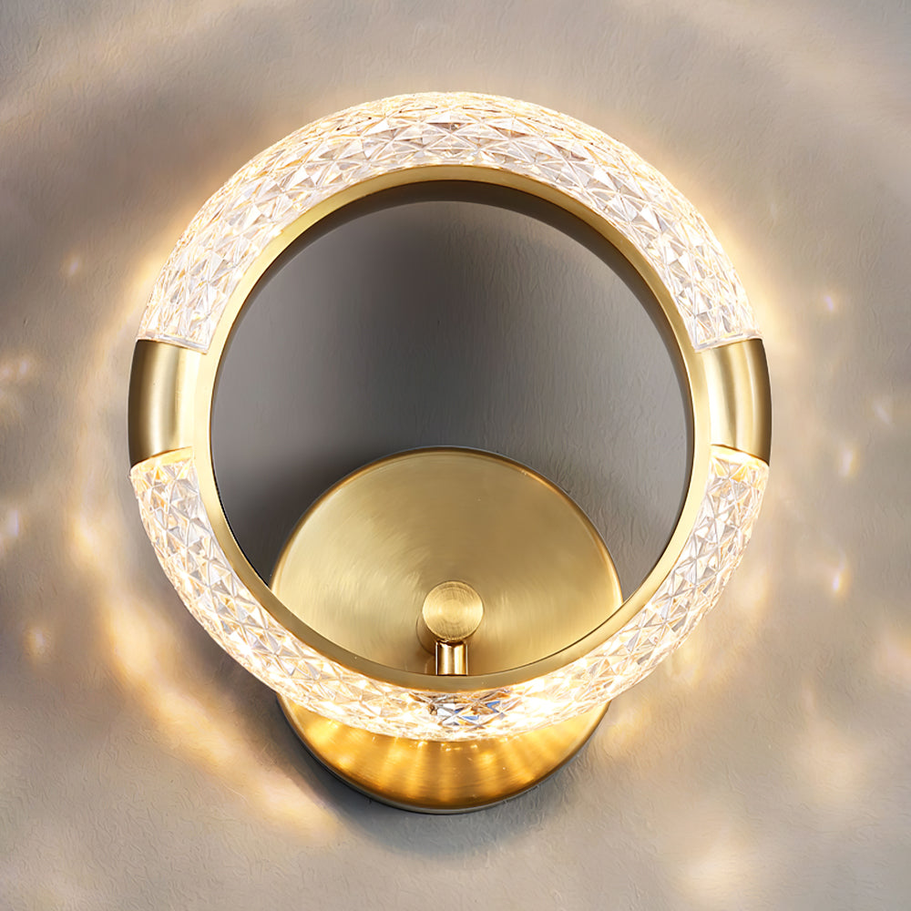 Crystal LED Round Wall Lamp - Lumpaz