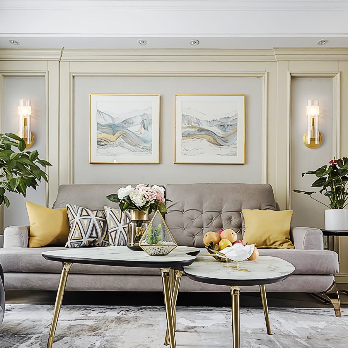 Glass Candlestick Wall Lamp - Lumpaz