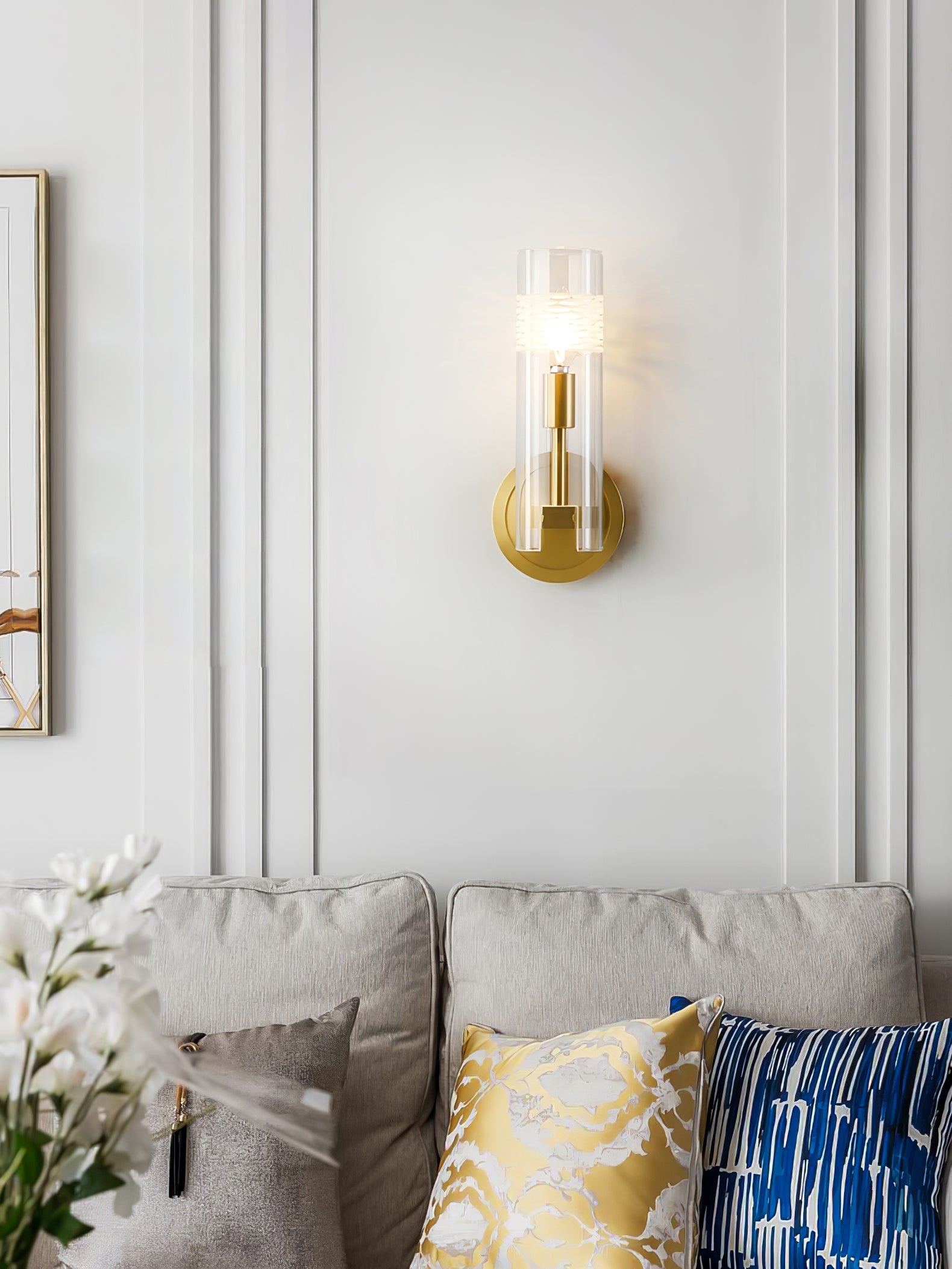 Glass Candlestick Wall Lamp - Lumpaz