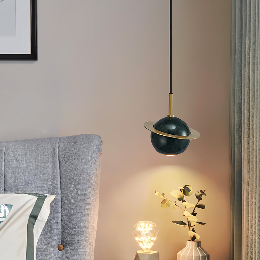 Marble Sphere Pendant Lamp - Lumpaz