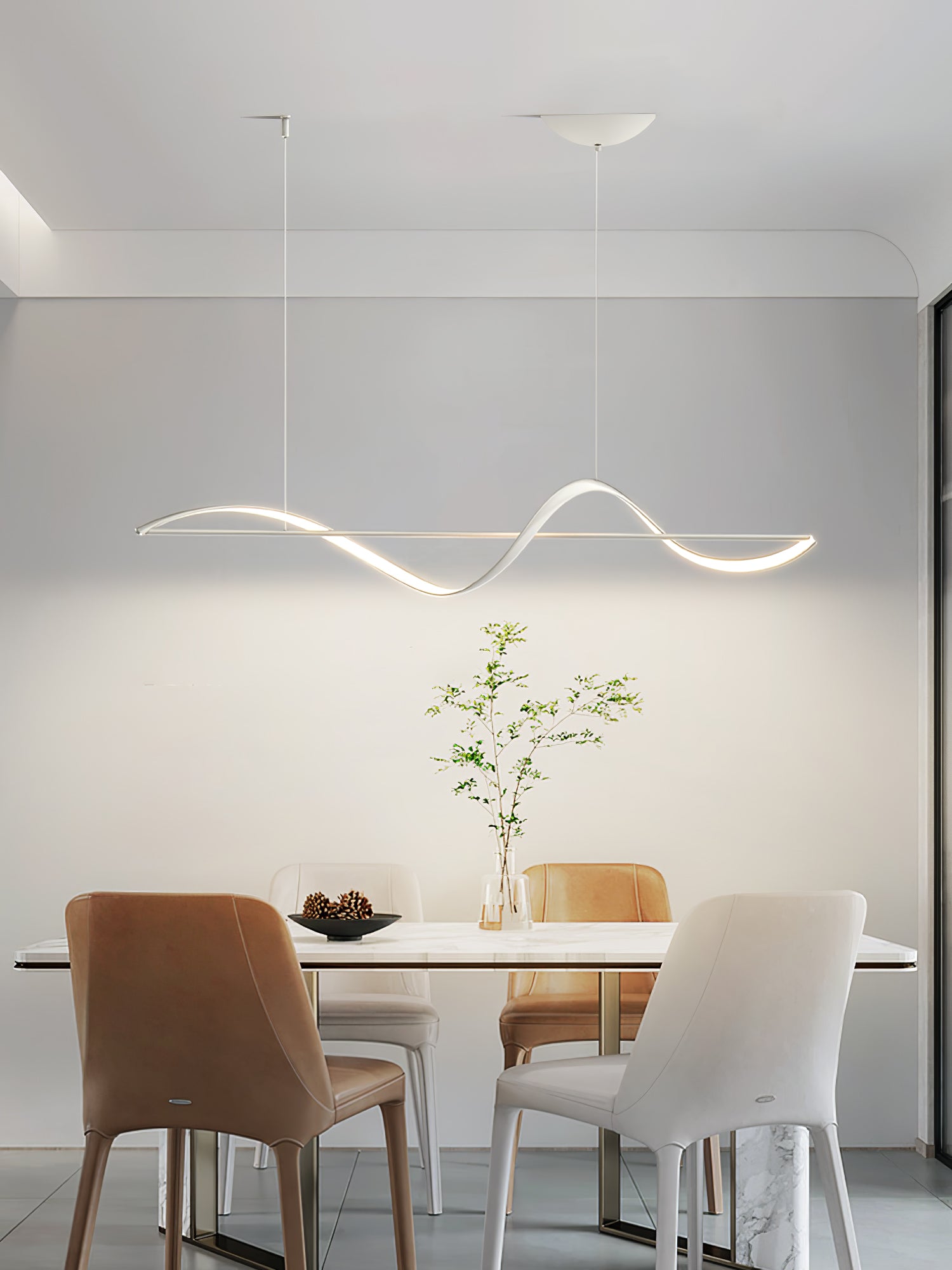 Whisper Linear Island Chandelier - Lumpaz
