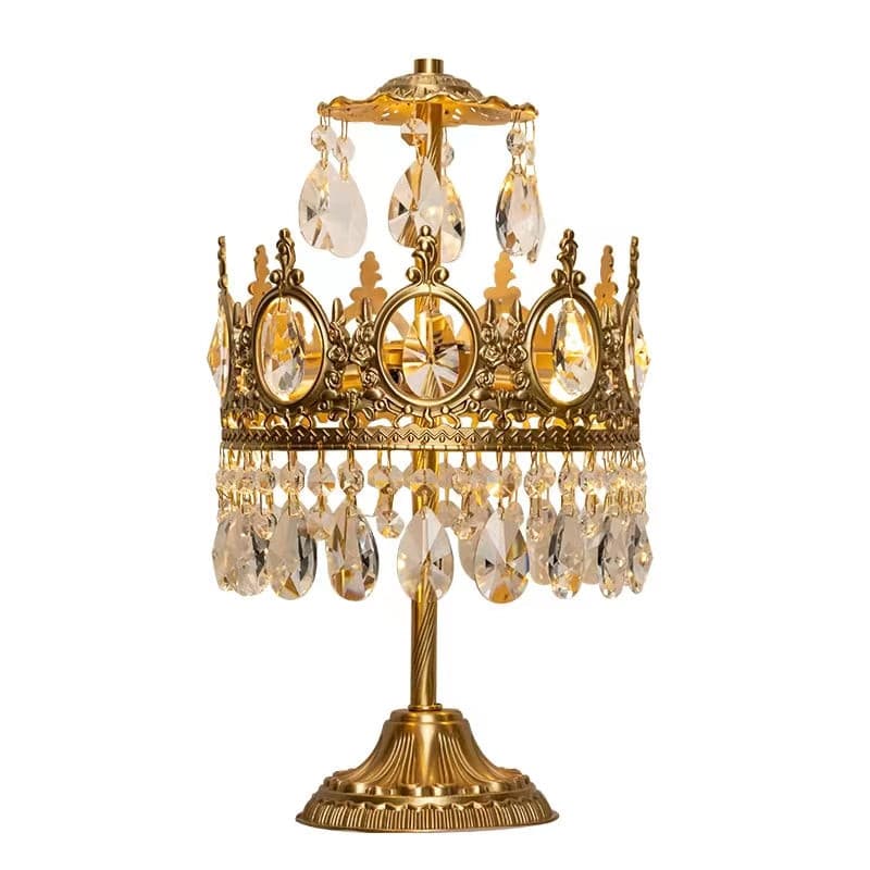 Vintage Crystal Table Lamp - Lumpaz