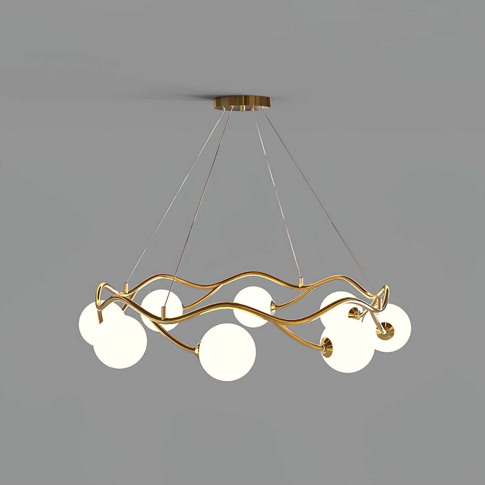 Circular Wave Chandelier - Lumpaz