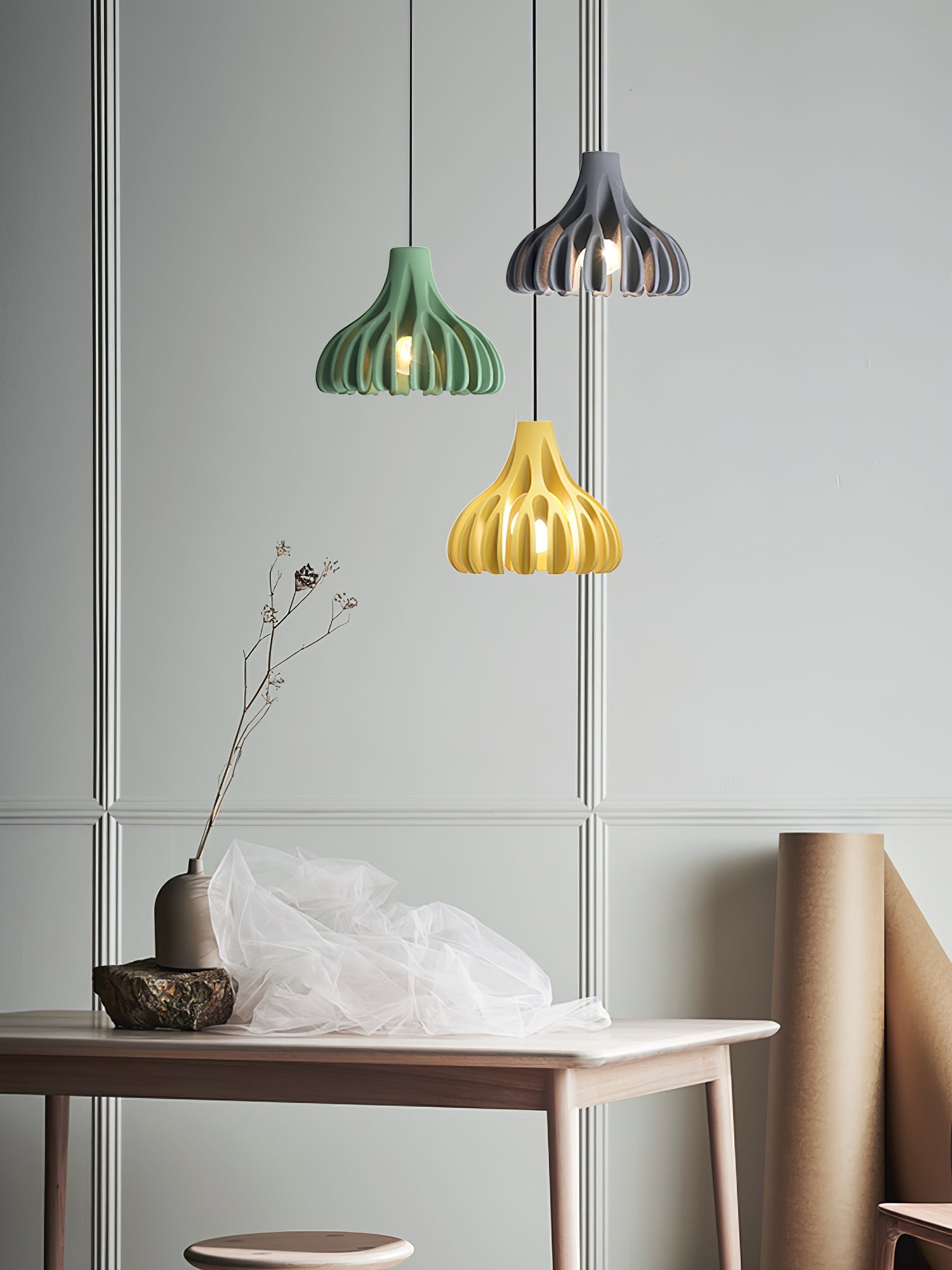 Coral Resin Pendant Lamp - Lumpaz