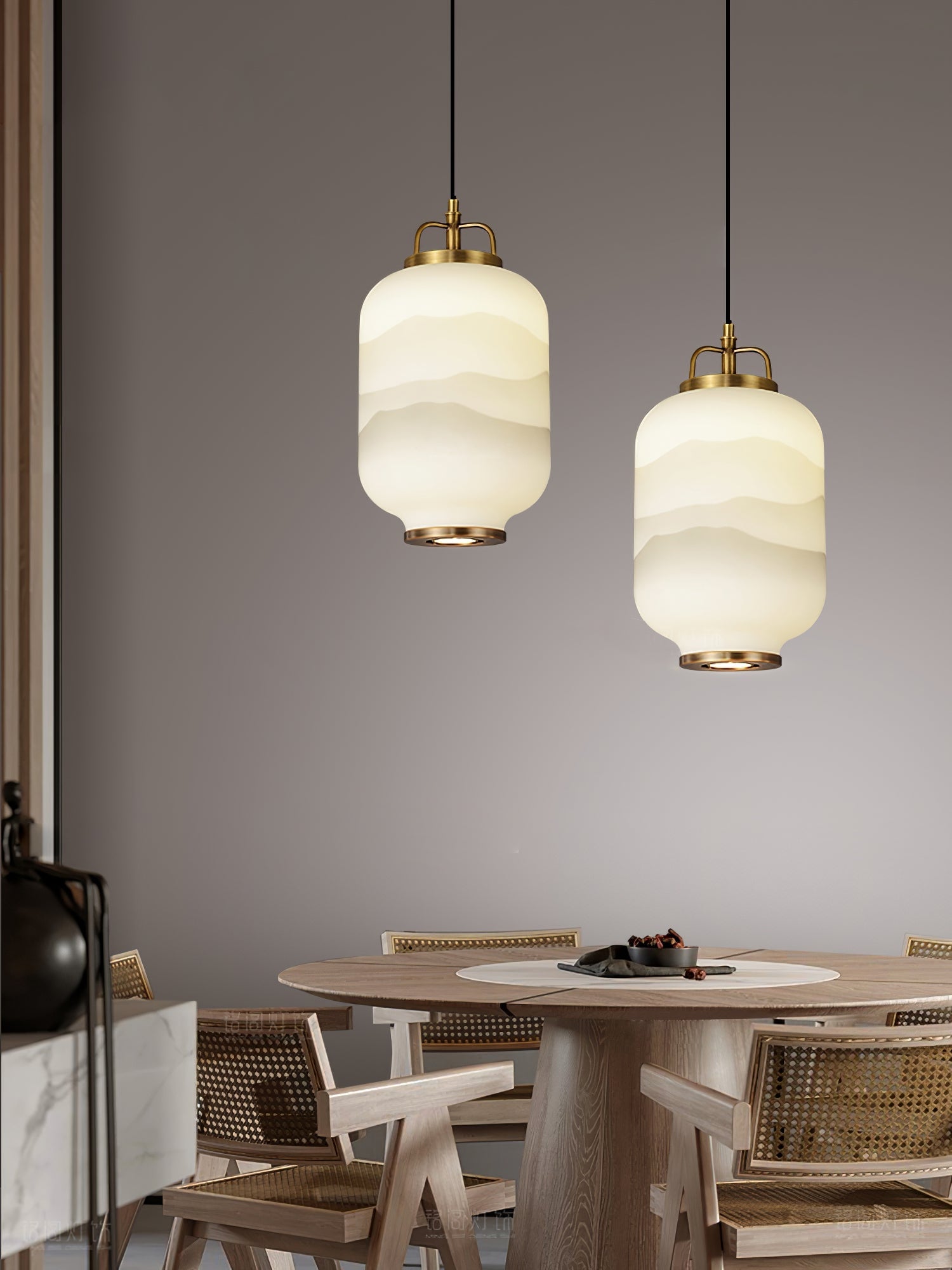 Ezio Tall Mini Glass Pendant Lamp - Lumpaz