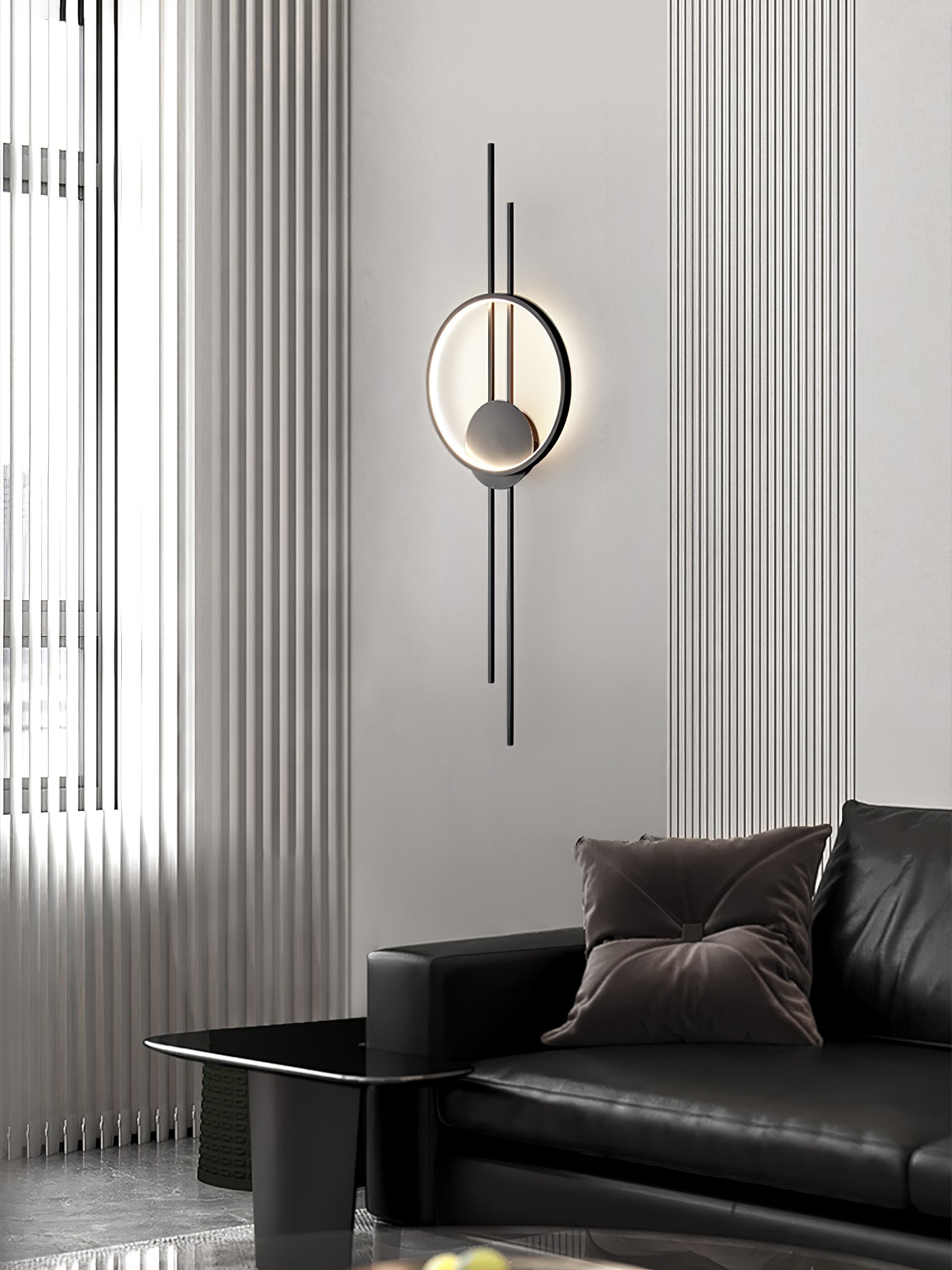 Circle And Line Wall Lamp - Lumpaz