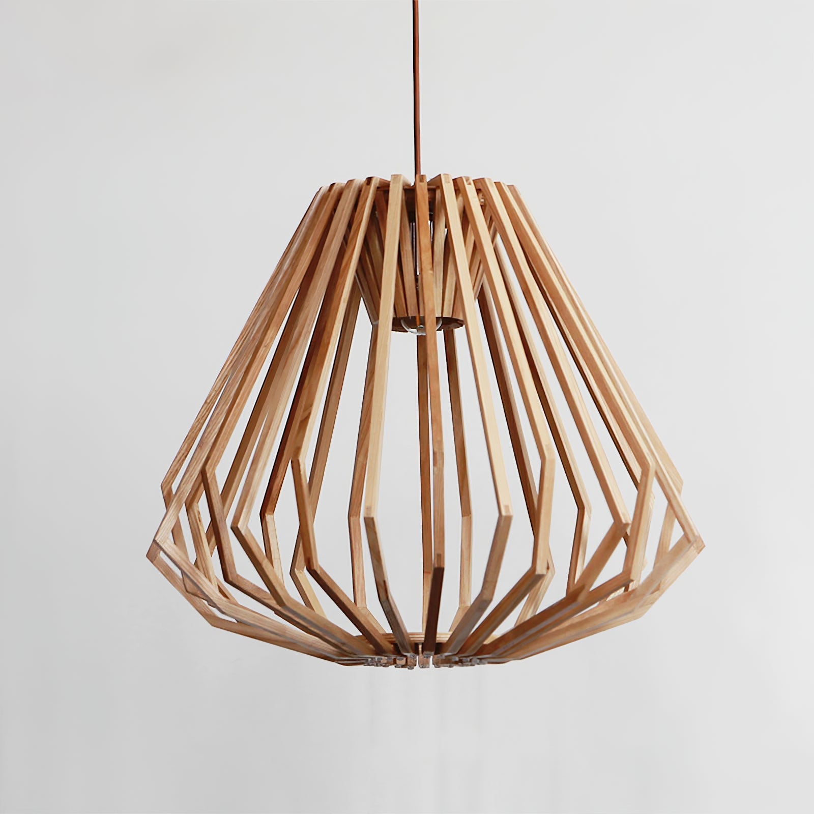 Wood Cage Pendant Lamp - Lumpaz