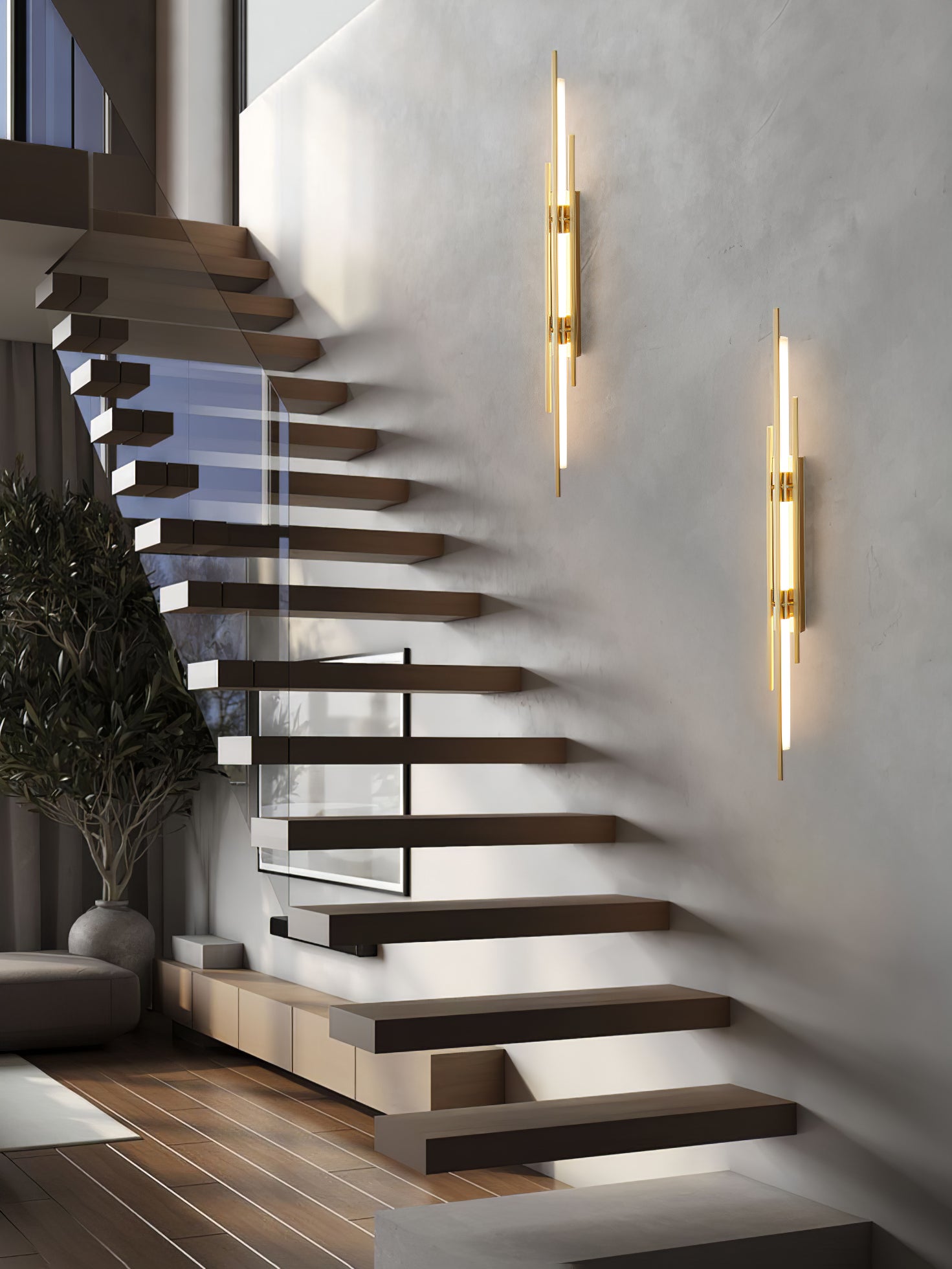 Brass Line Wall Lamp - Lumpaz