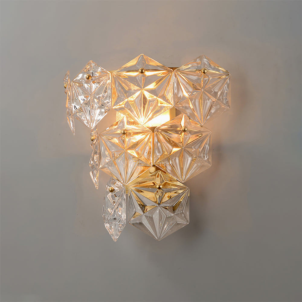 Snowflake Glass Wall Lamp - Lumpaz