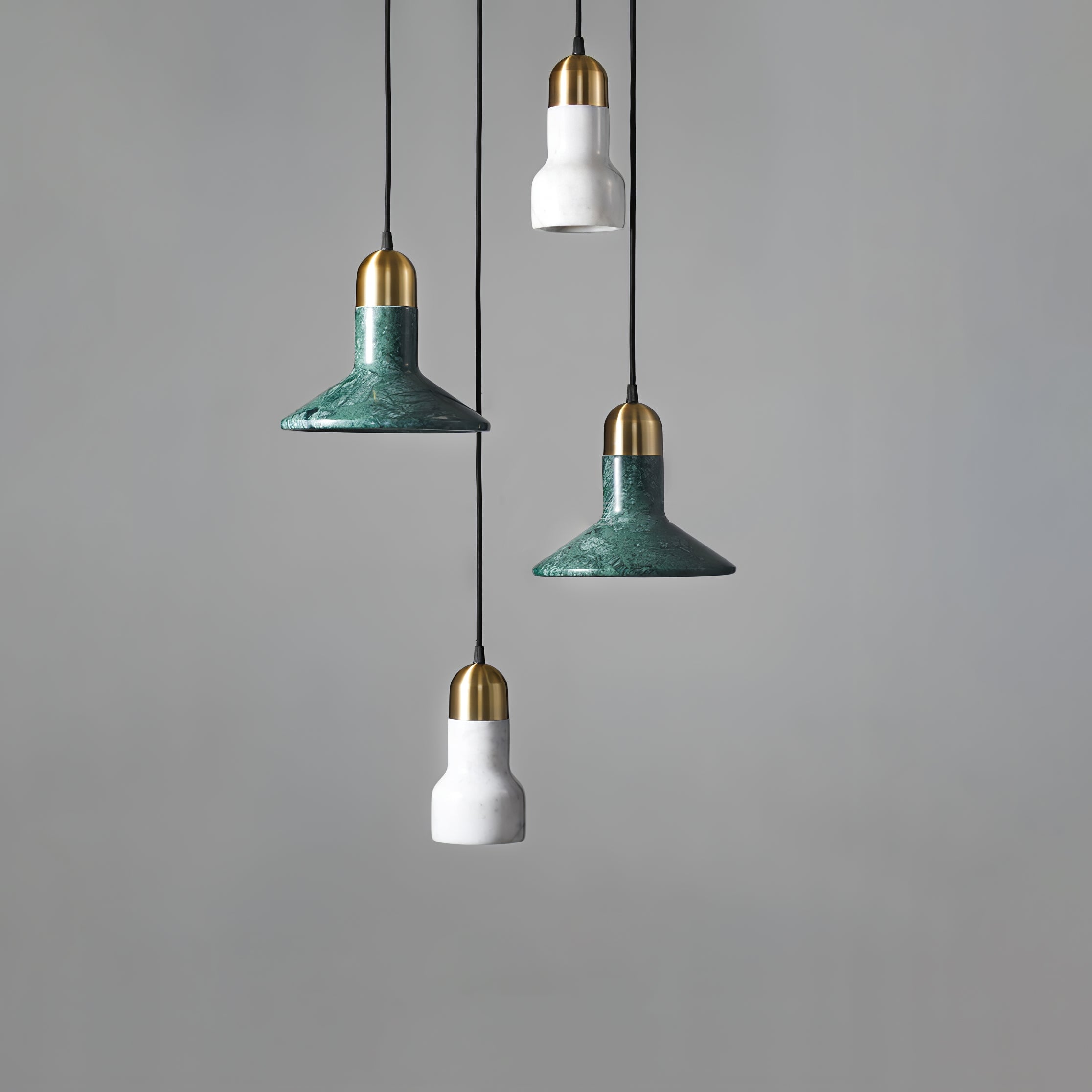 Cone Marble Pendant Light - Lumpaz