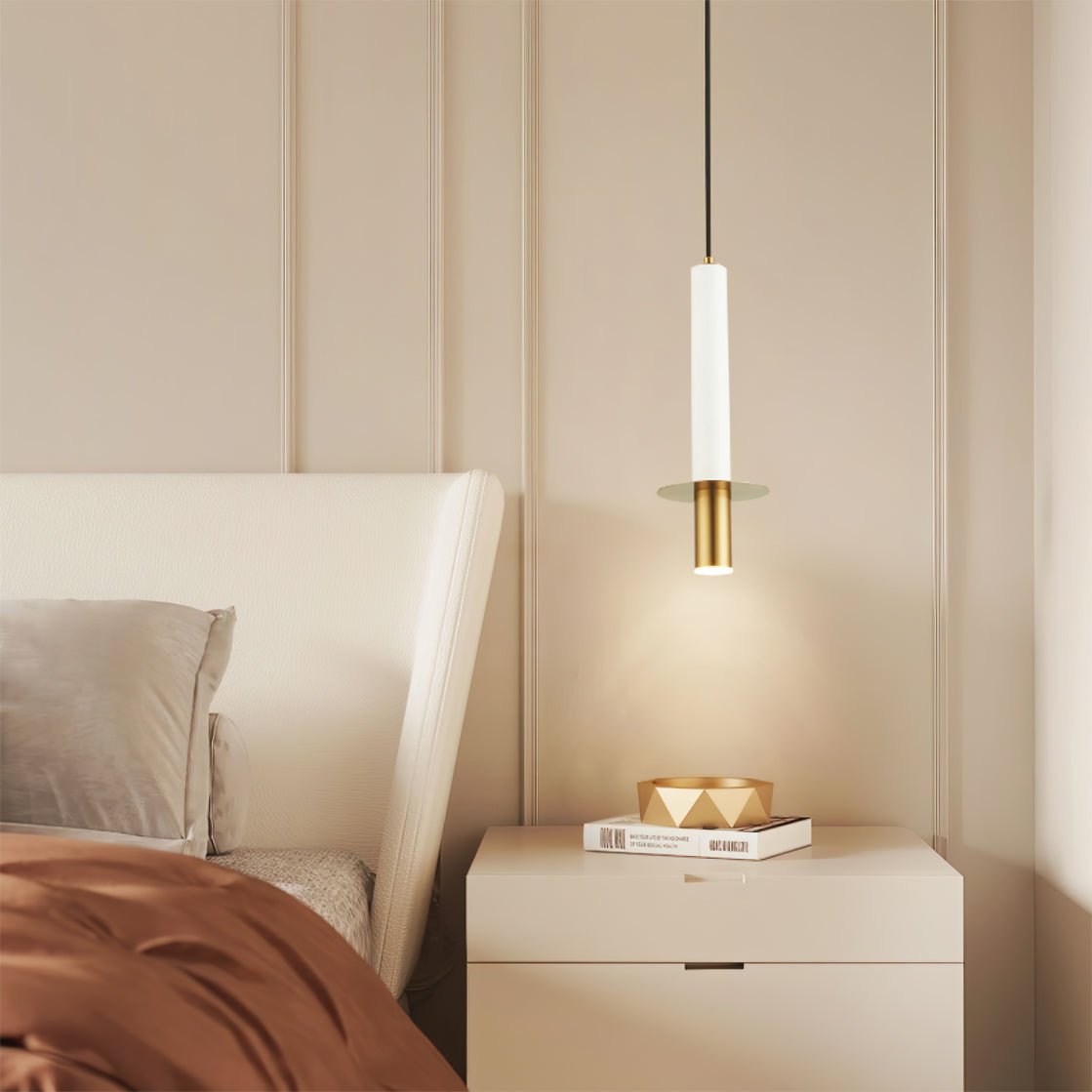 Marble Cylinder Pendant Light - Lumpaz