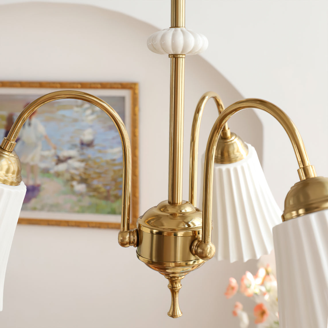 Asea Brass Chandelier - Lumpaz