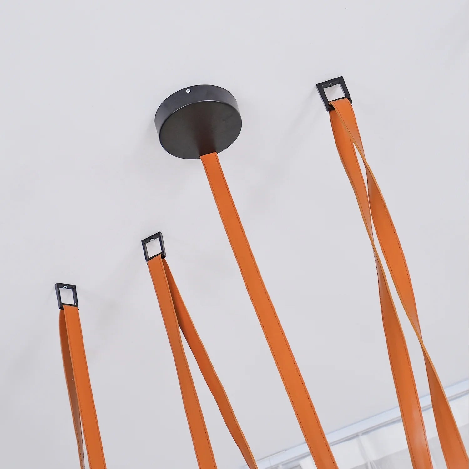 Light Rail Semispheres Leather Pendant Lamp - Lumpaz