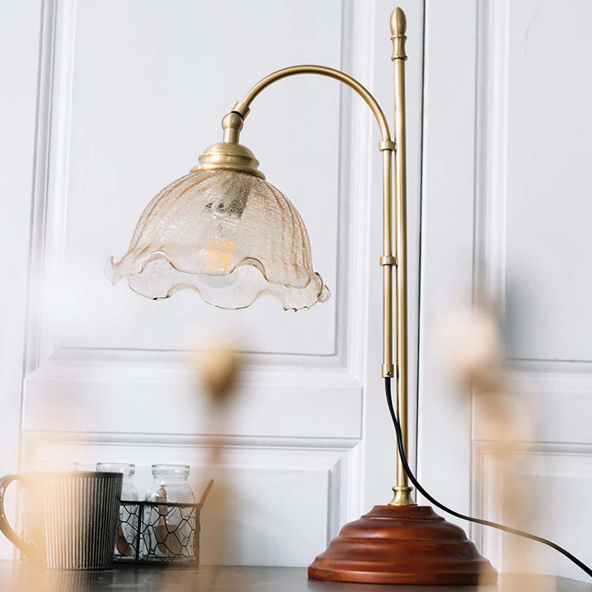 Vintage Textured Table Lamp - Lumpaz