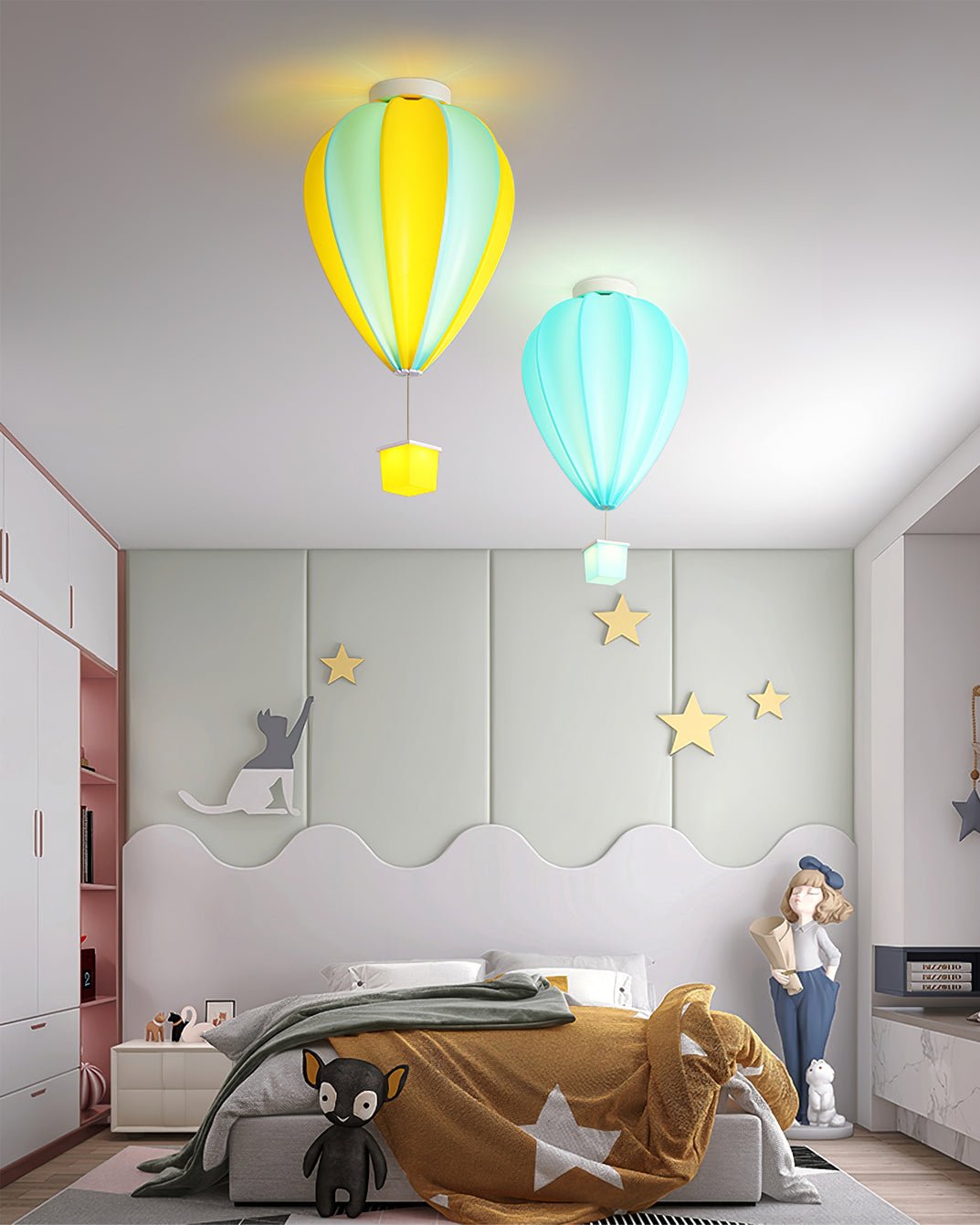 Rainbow Hot Air Balloon Ceiling Lamp - Lumpaz