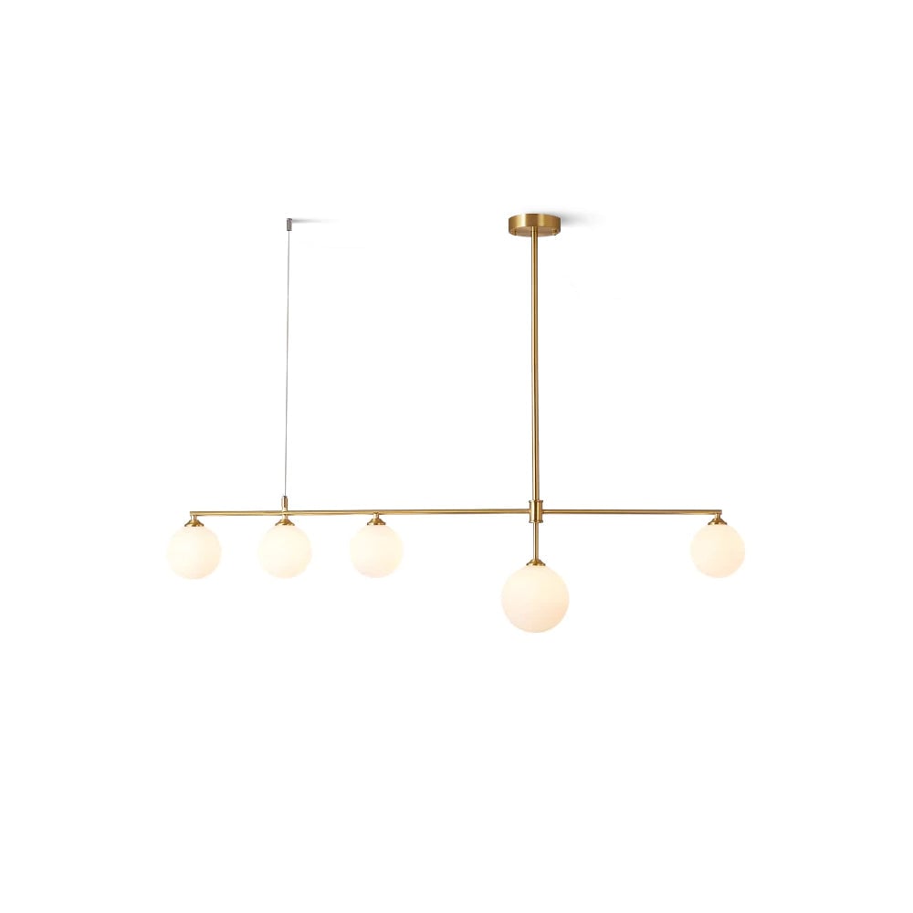Brass Globe Chandelier - Lumpaz