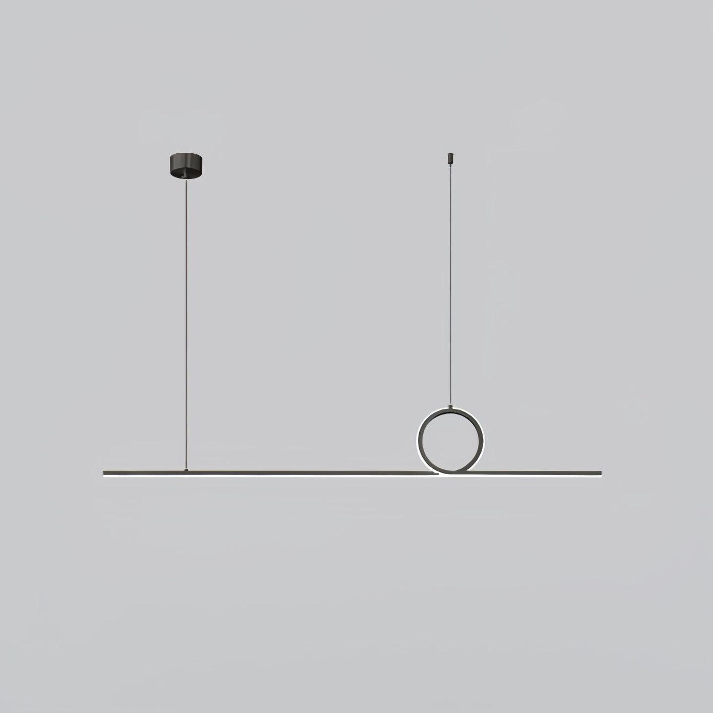 Centre Loop Linear Pendant Lamp - Lumpaz