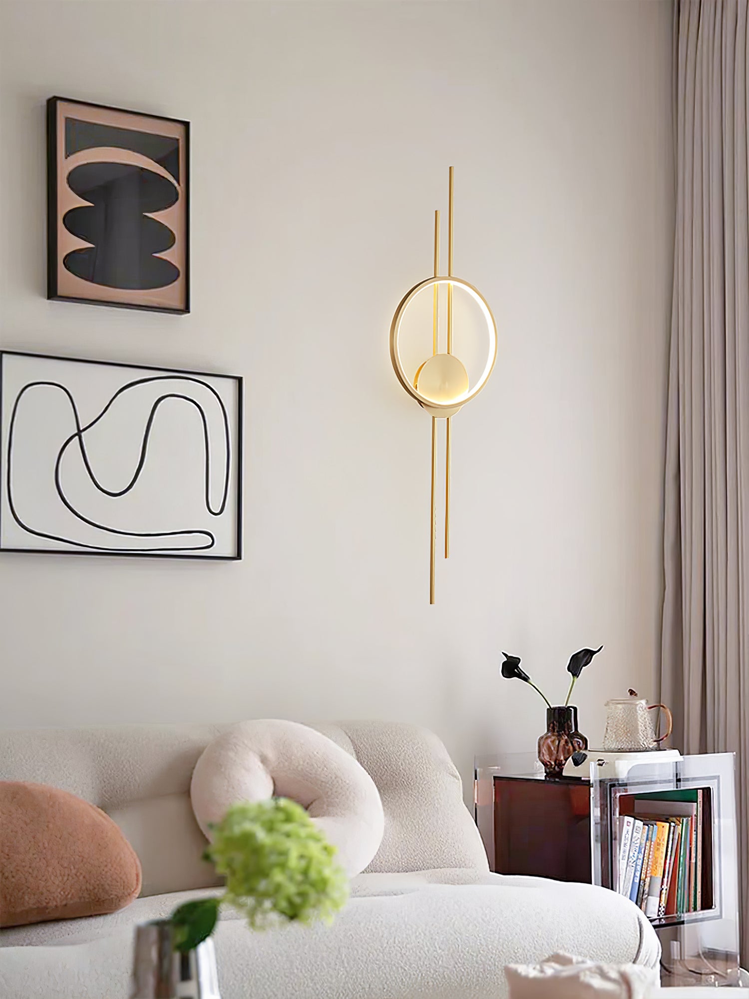 Circle And Line Wall Lamp - Lumpaz