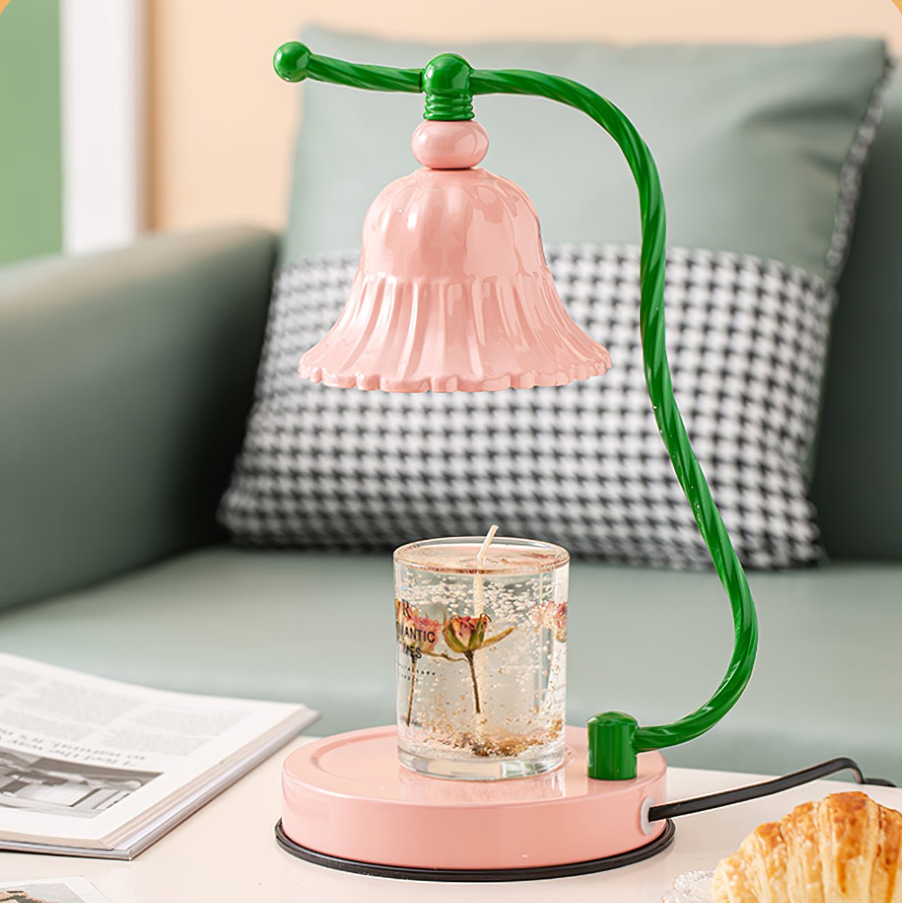 Pink Candle Table Lamp - Lumpaz