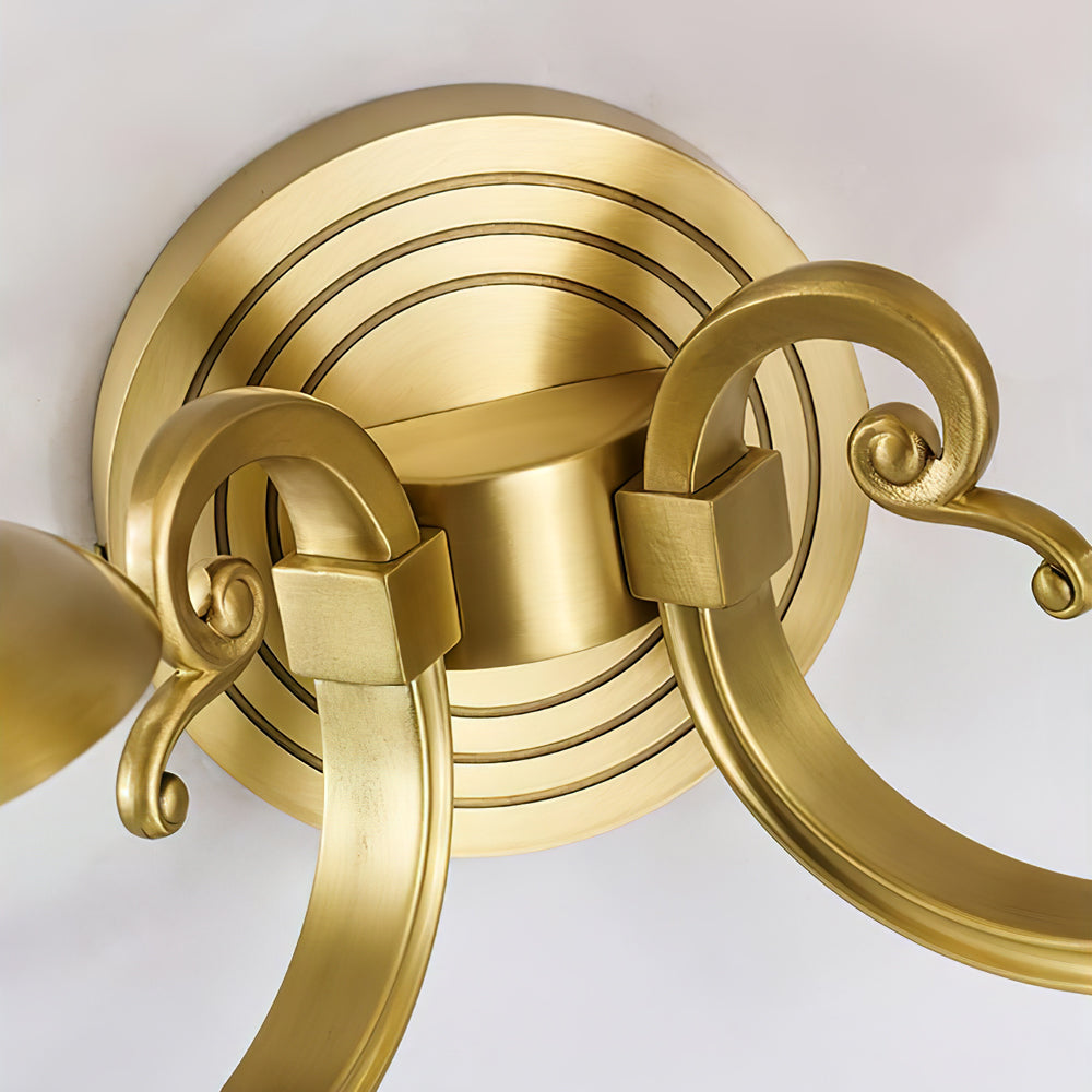Pleated Brass Wall Lamp - Lumpaz